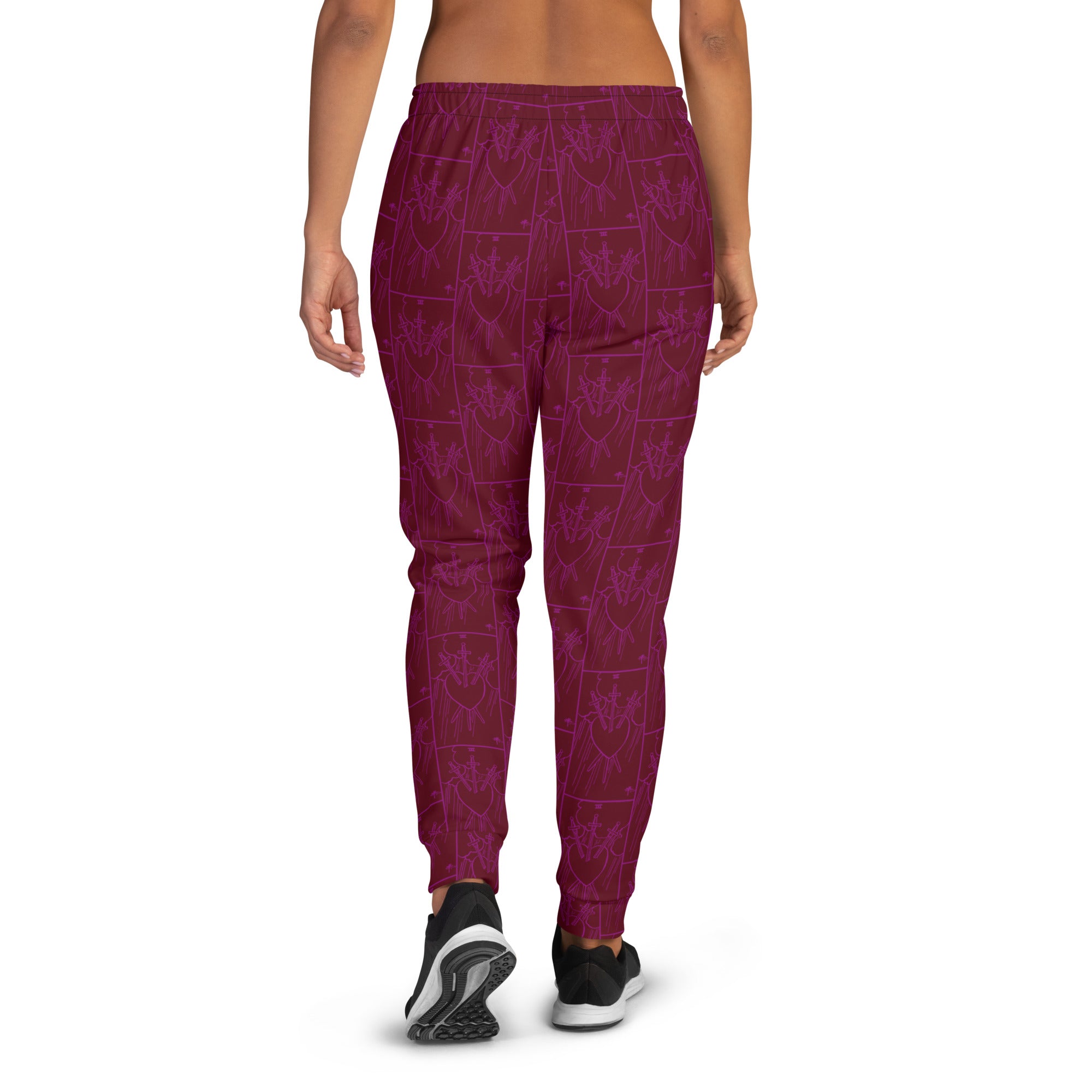 Three of Swords Tarot Card Ladies Joggers