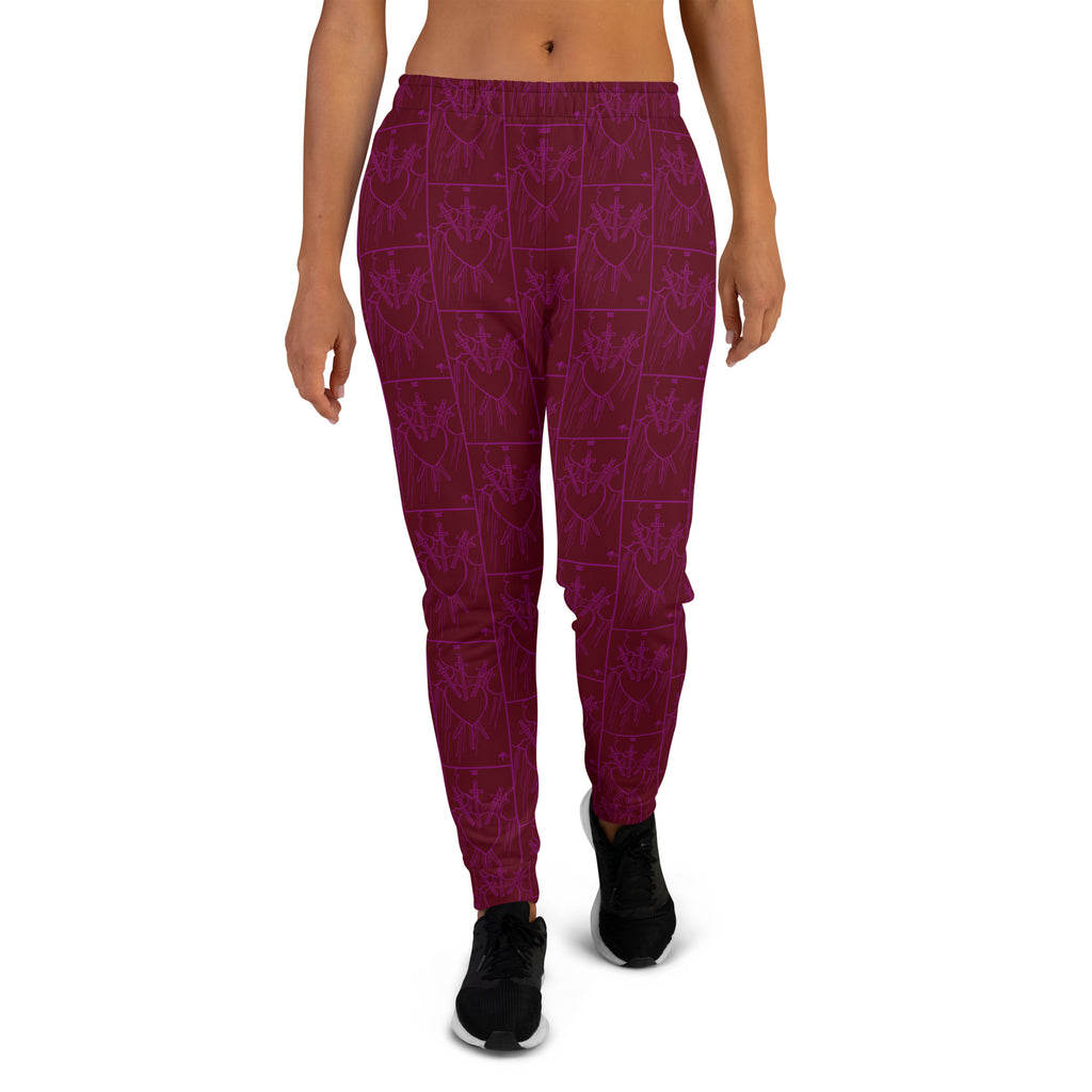 Three of Swords Tarot Card Ladies Joggers