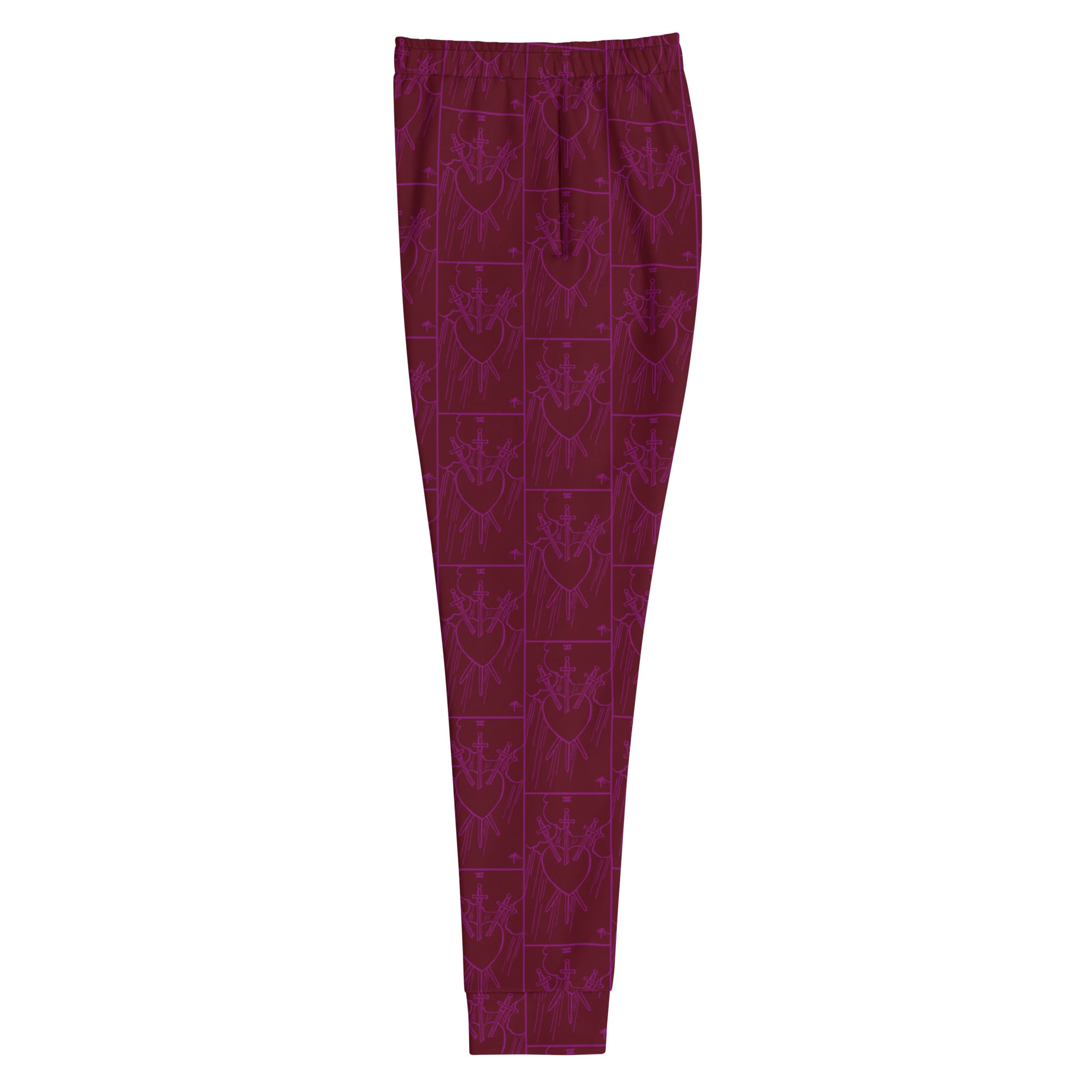 Three of Swords Tarot Card Ladies Joggers