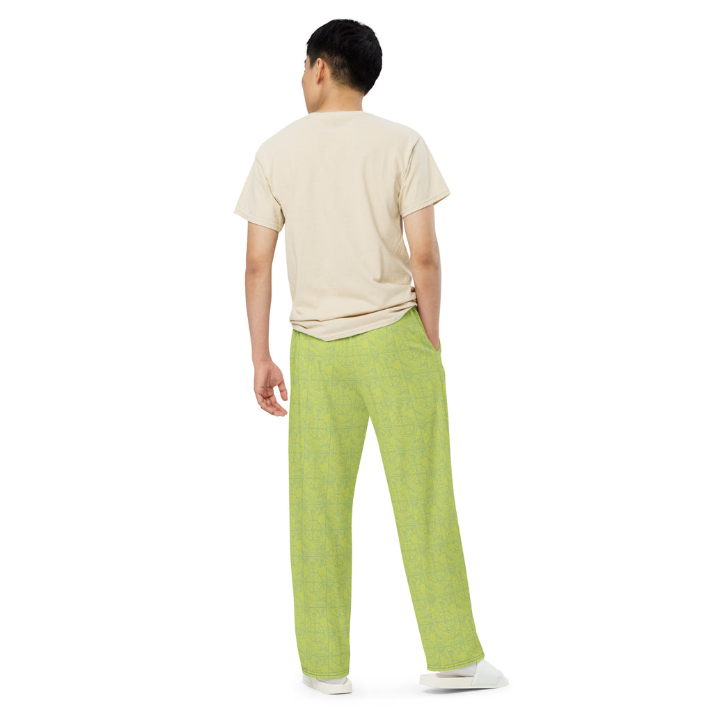 Wheel of Fortune Tarot Card Unisex Pajama Pants