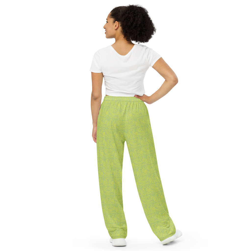 Wheel of Fortune Tarot Card Unisex Pajama Pants