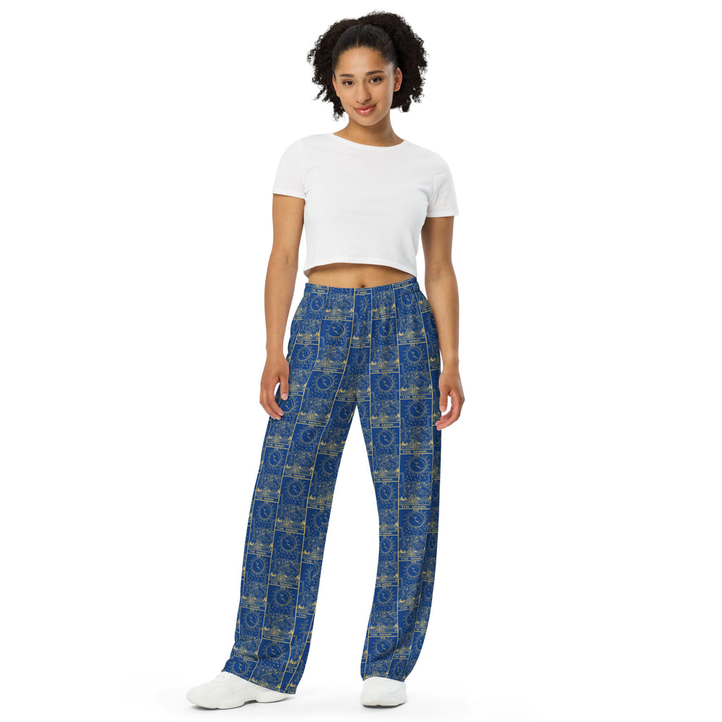 The Moon Tarot Card Unisex Pajama Pants