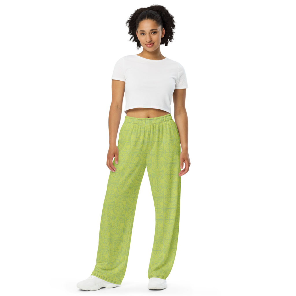 Wheel of Fortune Tarot Card Unisex Pajama Pants
