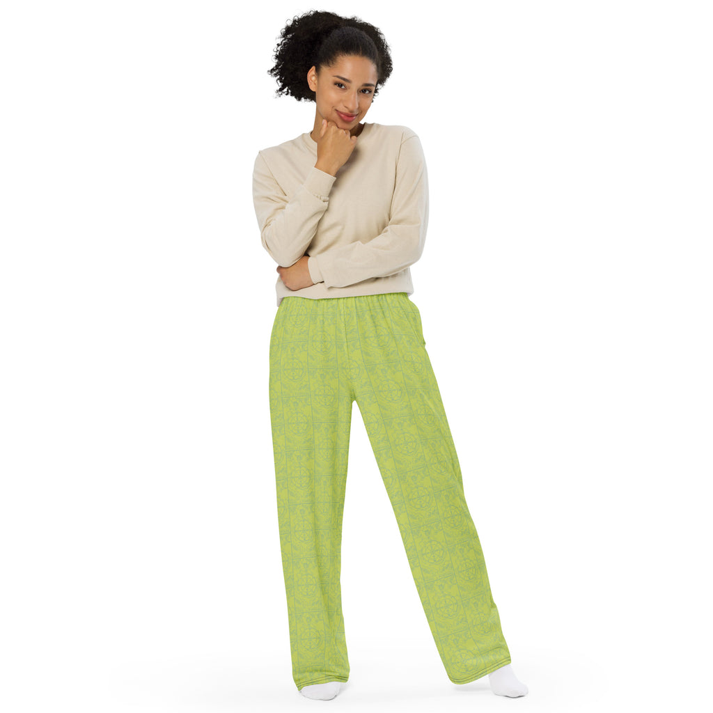 Wheel of Fortune Tarot Card Unisex Pajama Pants