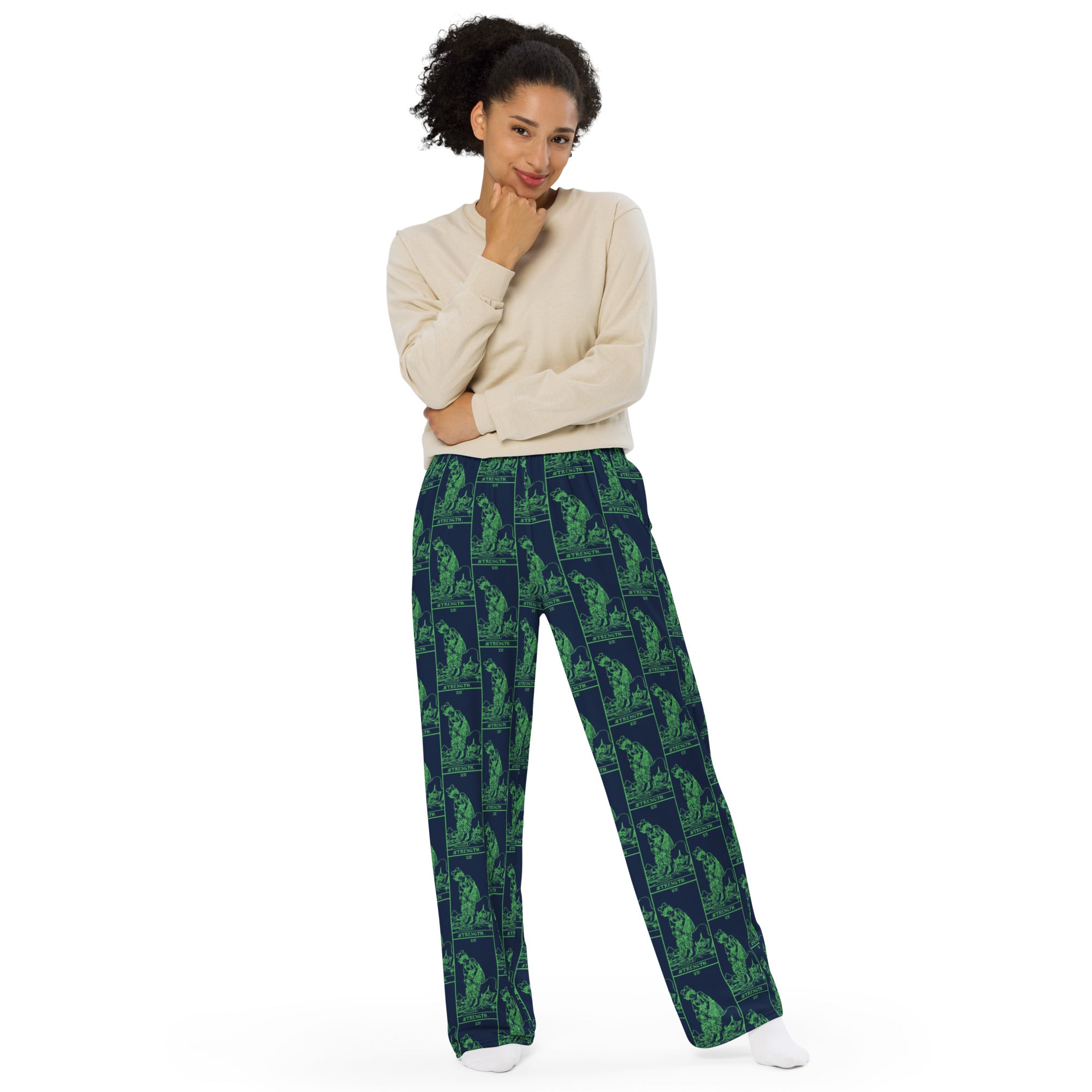 Strength Tarot Card Unisex Pajama Pants