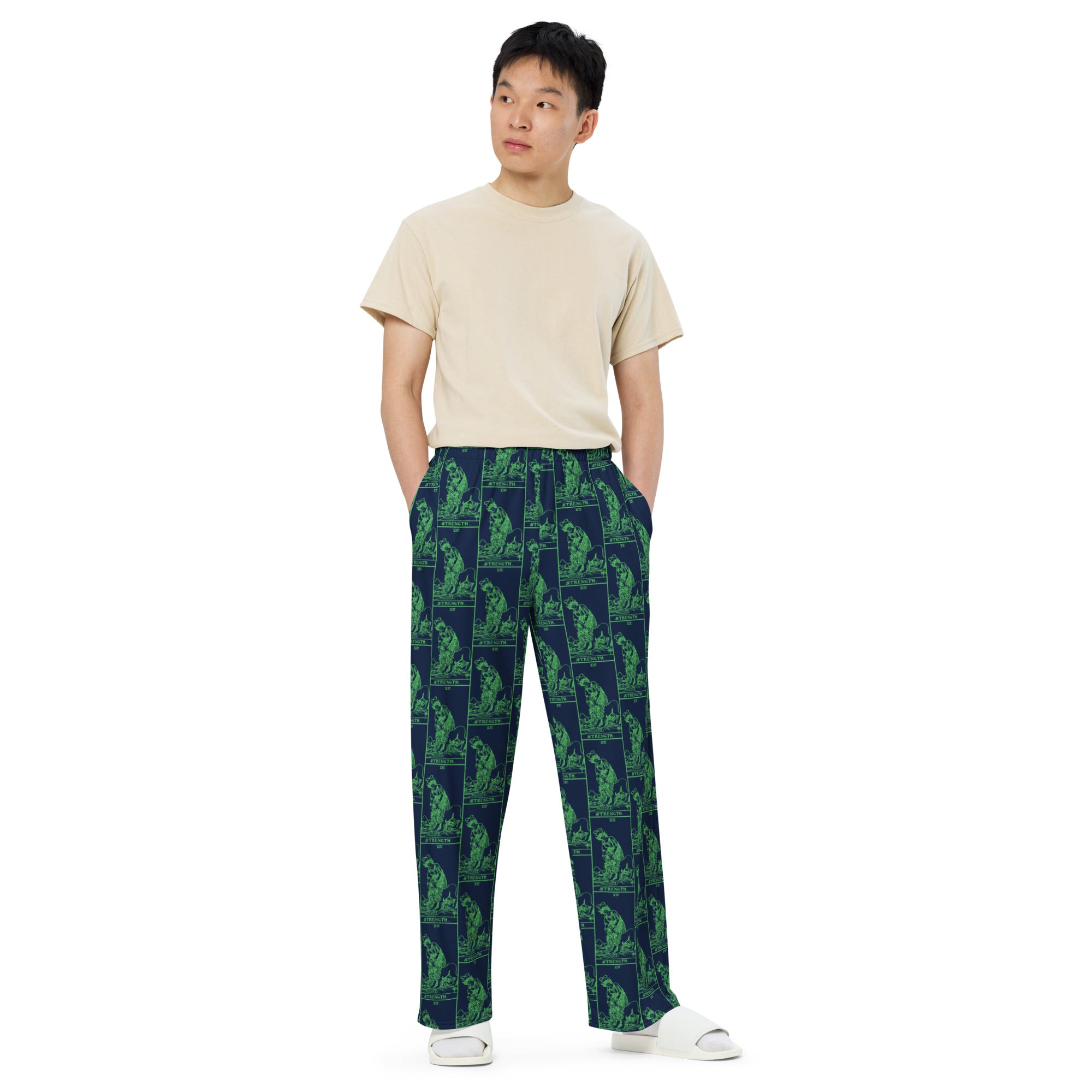 Strength Tarot Card Unisex Pajama Pants