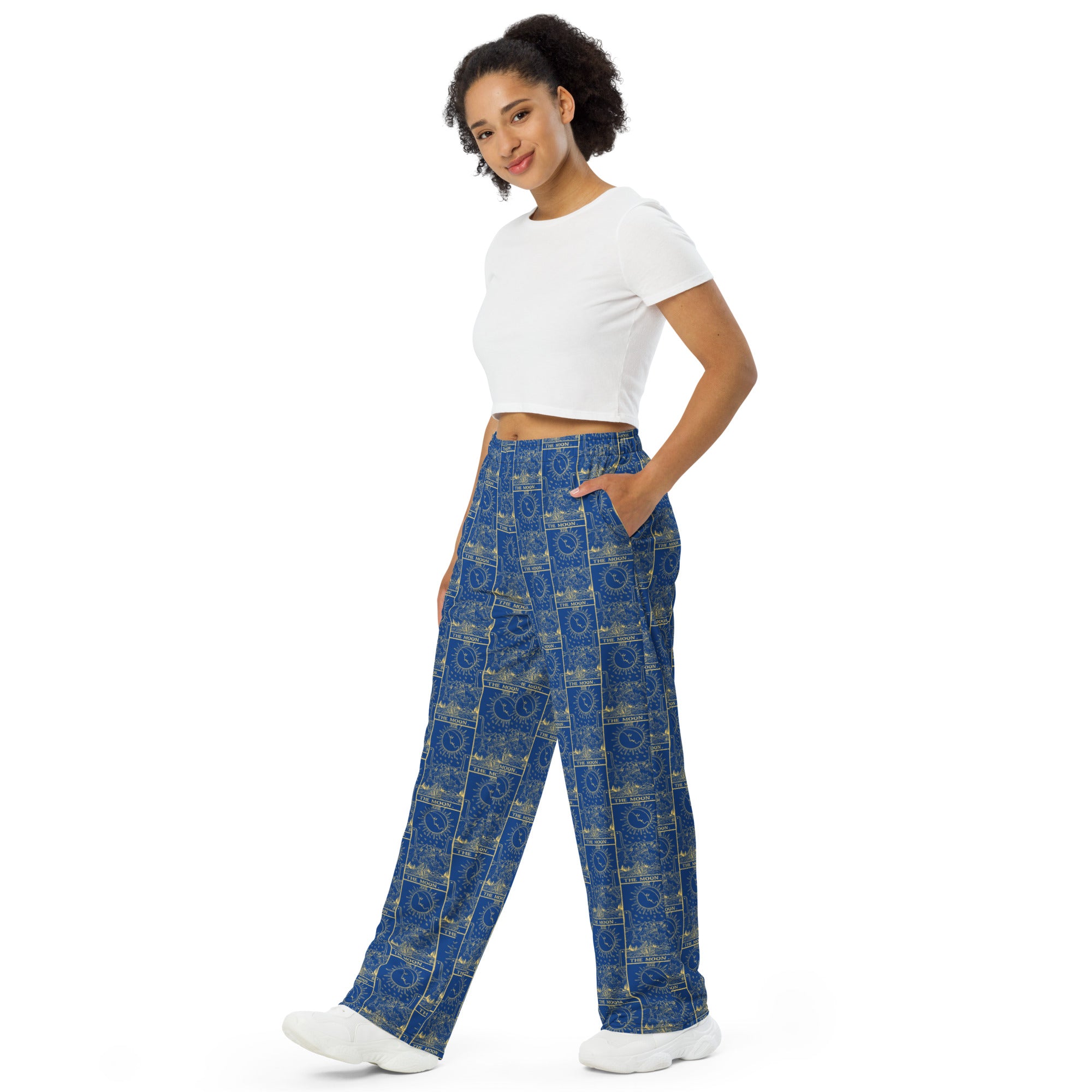 The Moon Tarot Card Unisex Pajama Pants