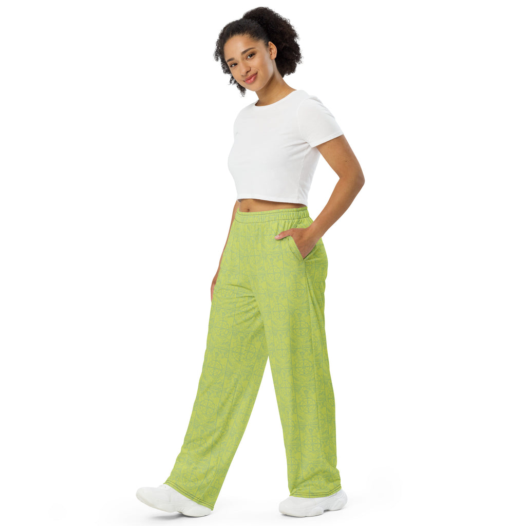 Wheel of Fortune Tarot Card Unisex Pajama Pants