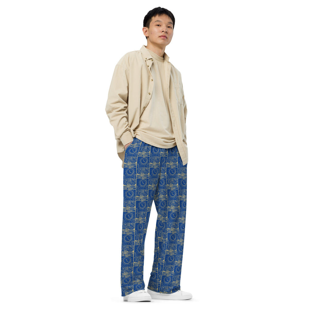The Moon Tarot Card Unisex Pajama Pants