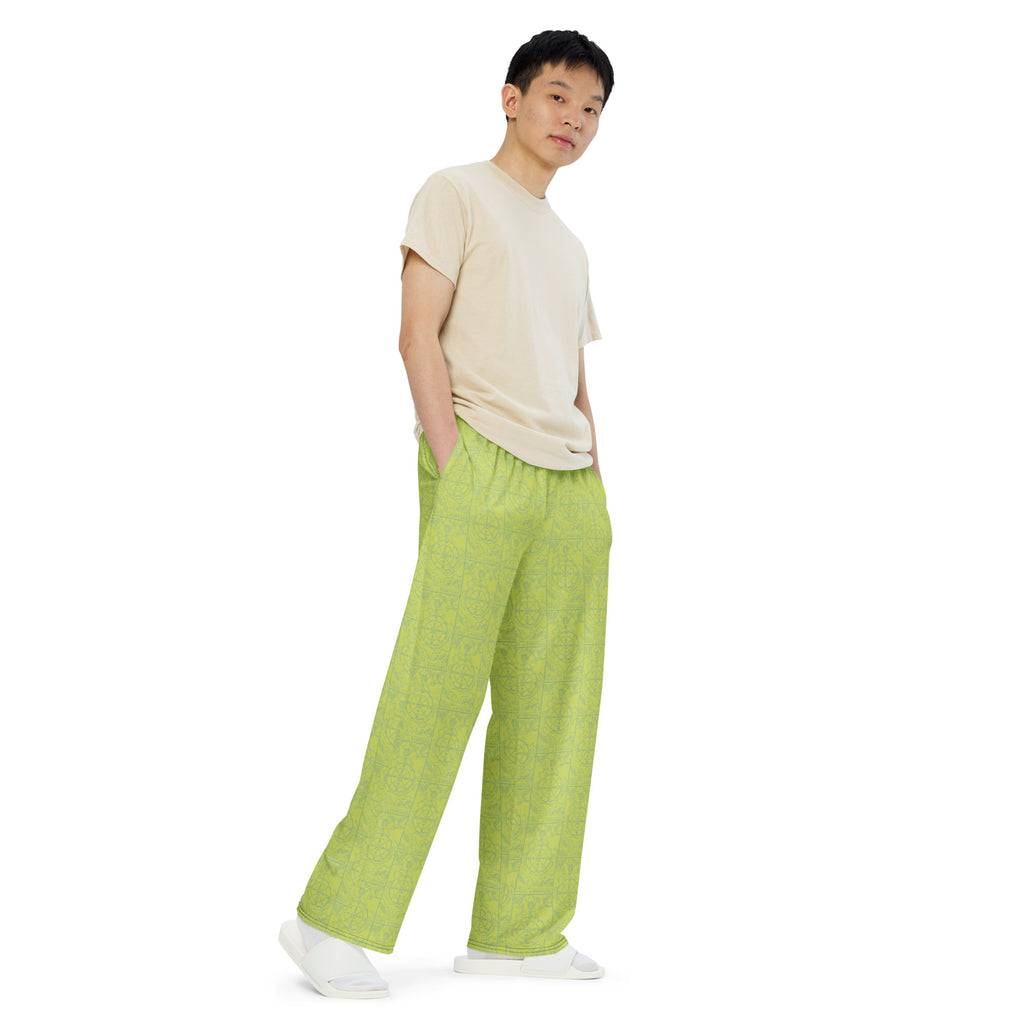 Wheel of Fortune Tarot Card Unisex Pajama Pants