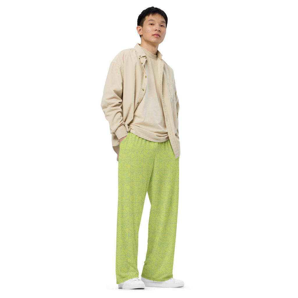 Wheel of Fortune Tarot Card Unisex Pajama Pants