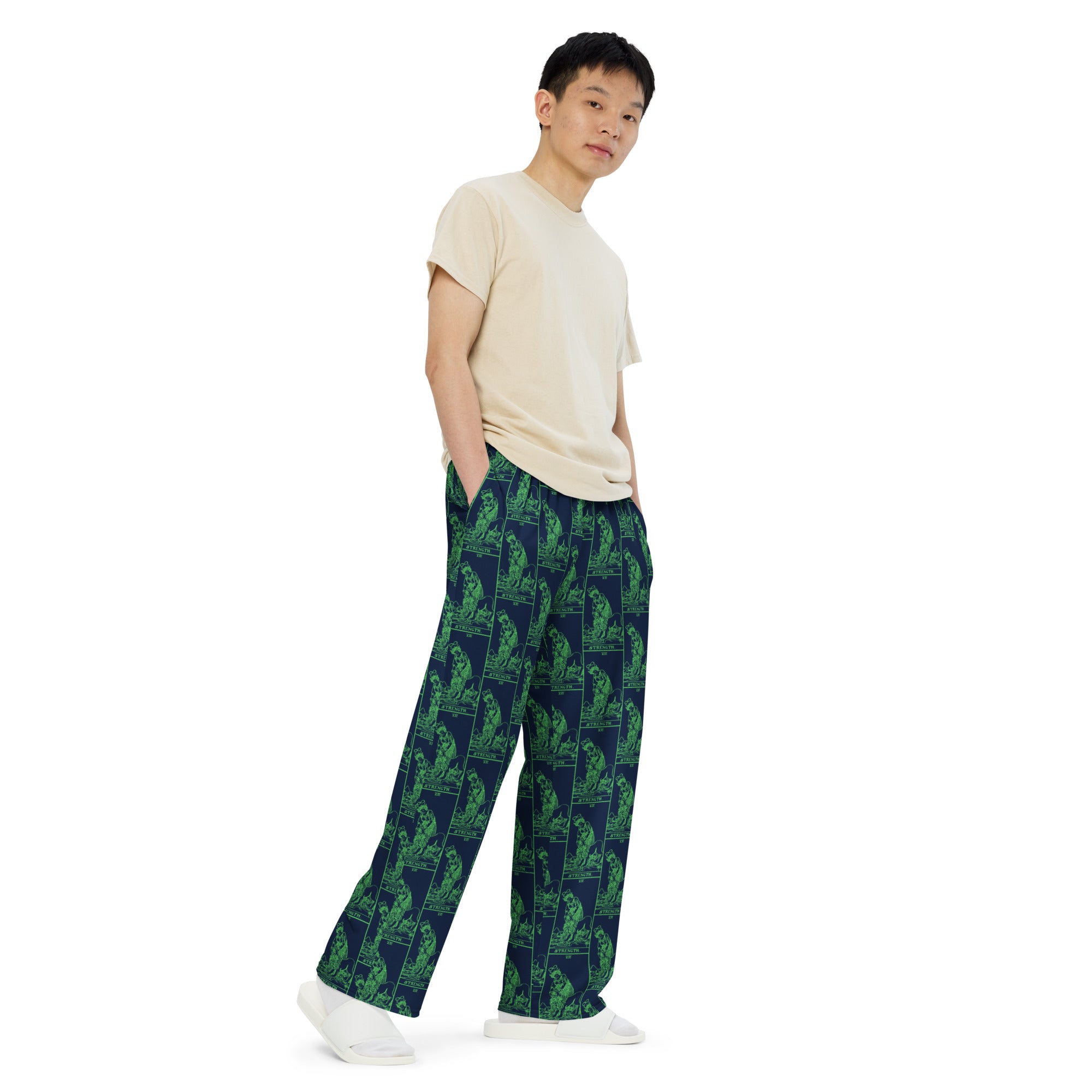 Strength Tarot Card Unisex Pajama Pants