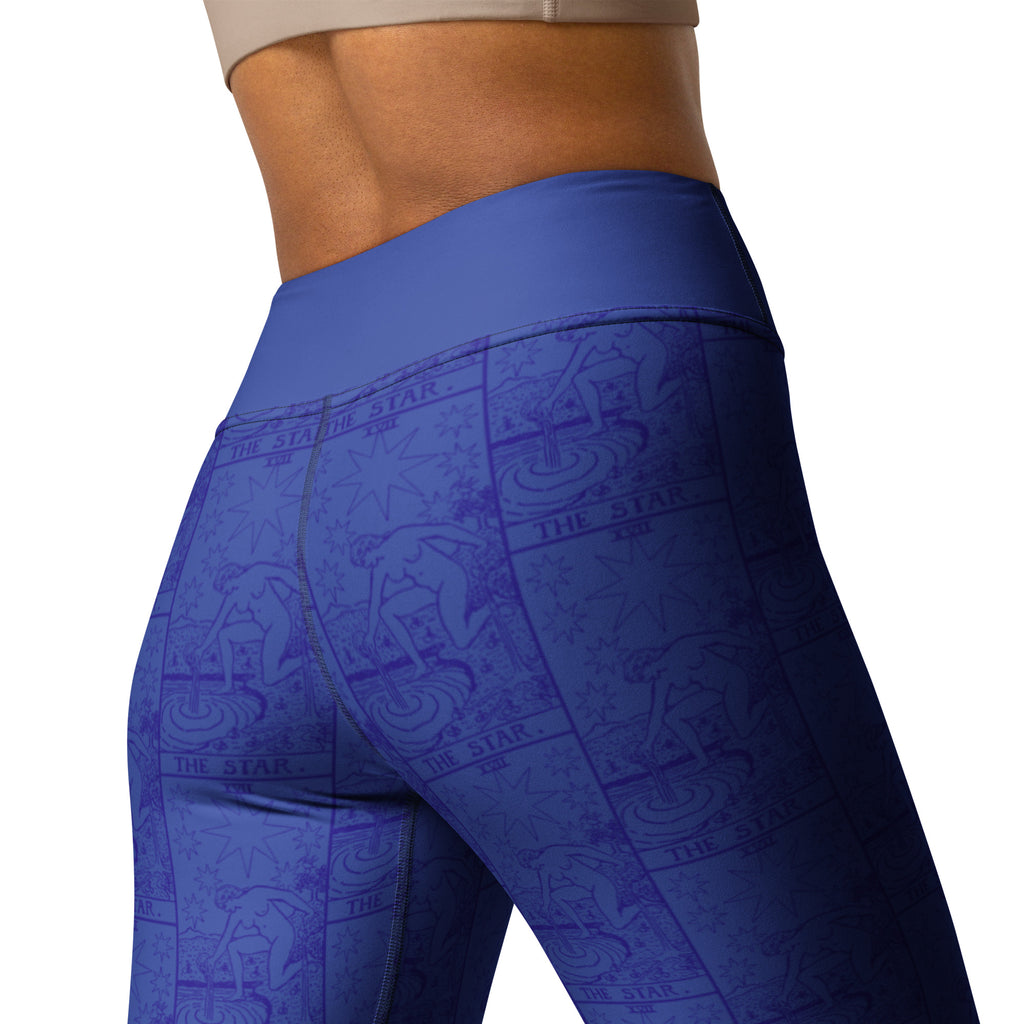 The Star Tarot Card Yoga Leggings