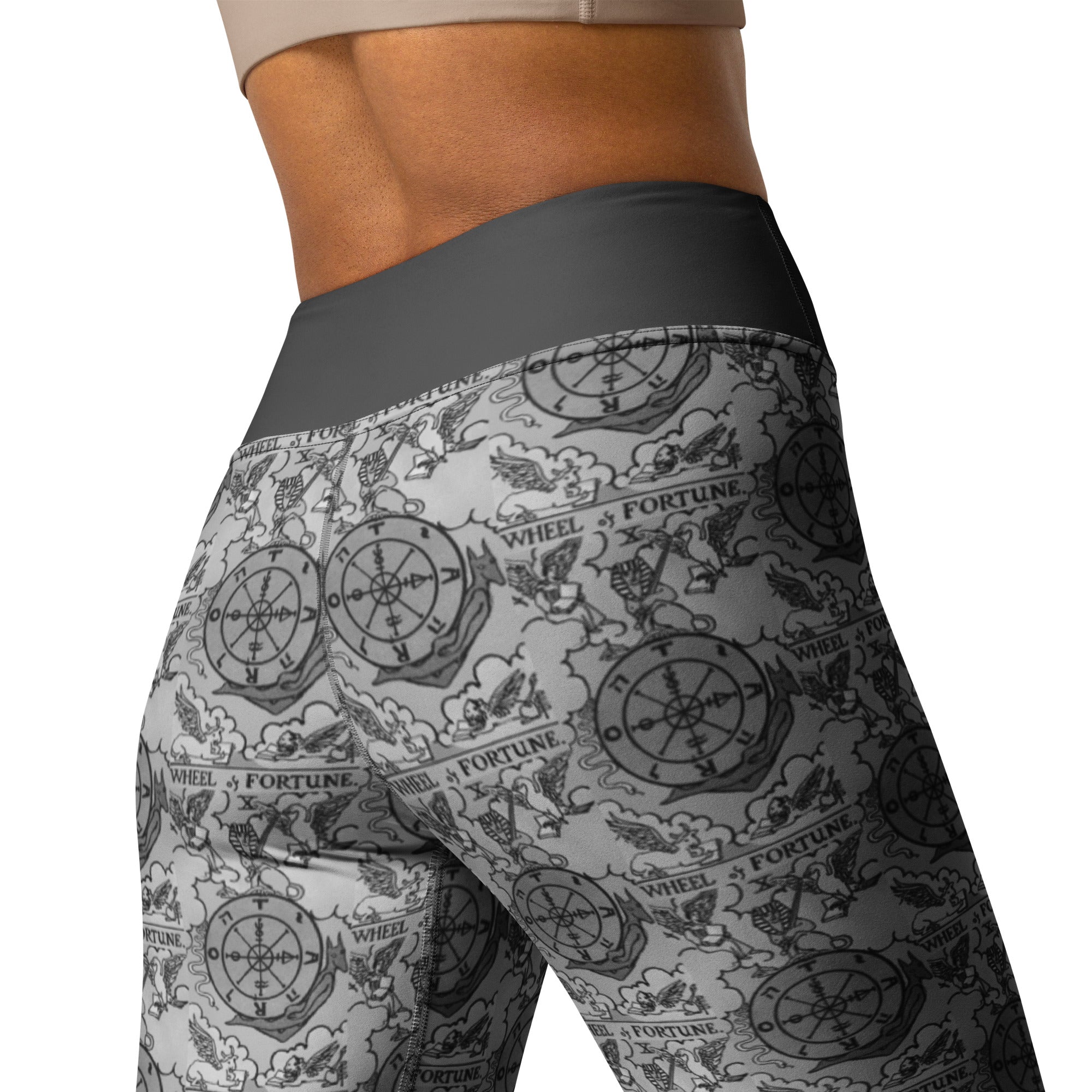 Wheel of Fortune Tarot Card Yoga Leggings