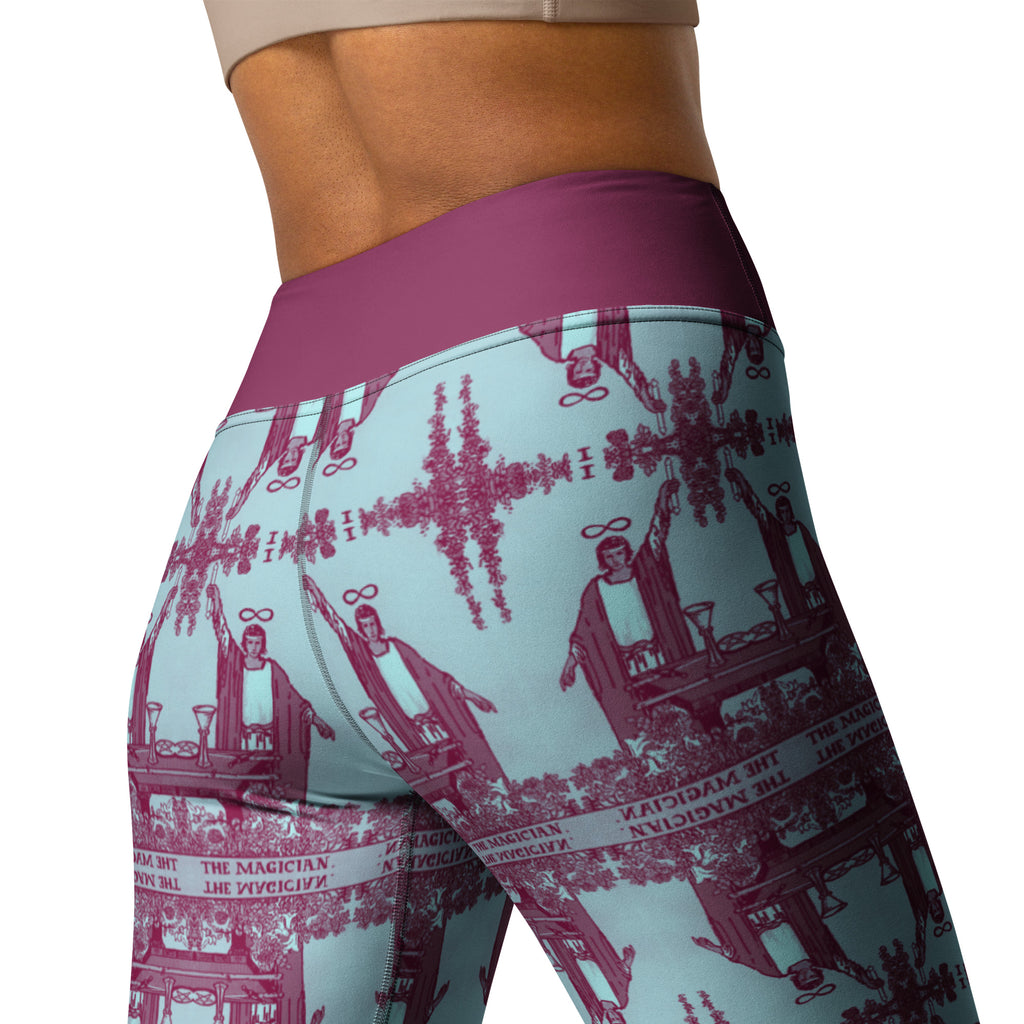 The Magician Tarot Card Yoga Leggings