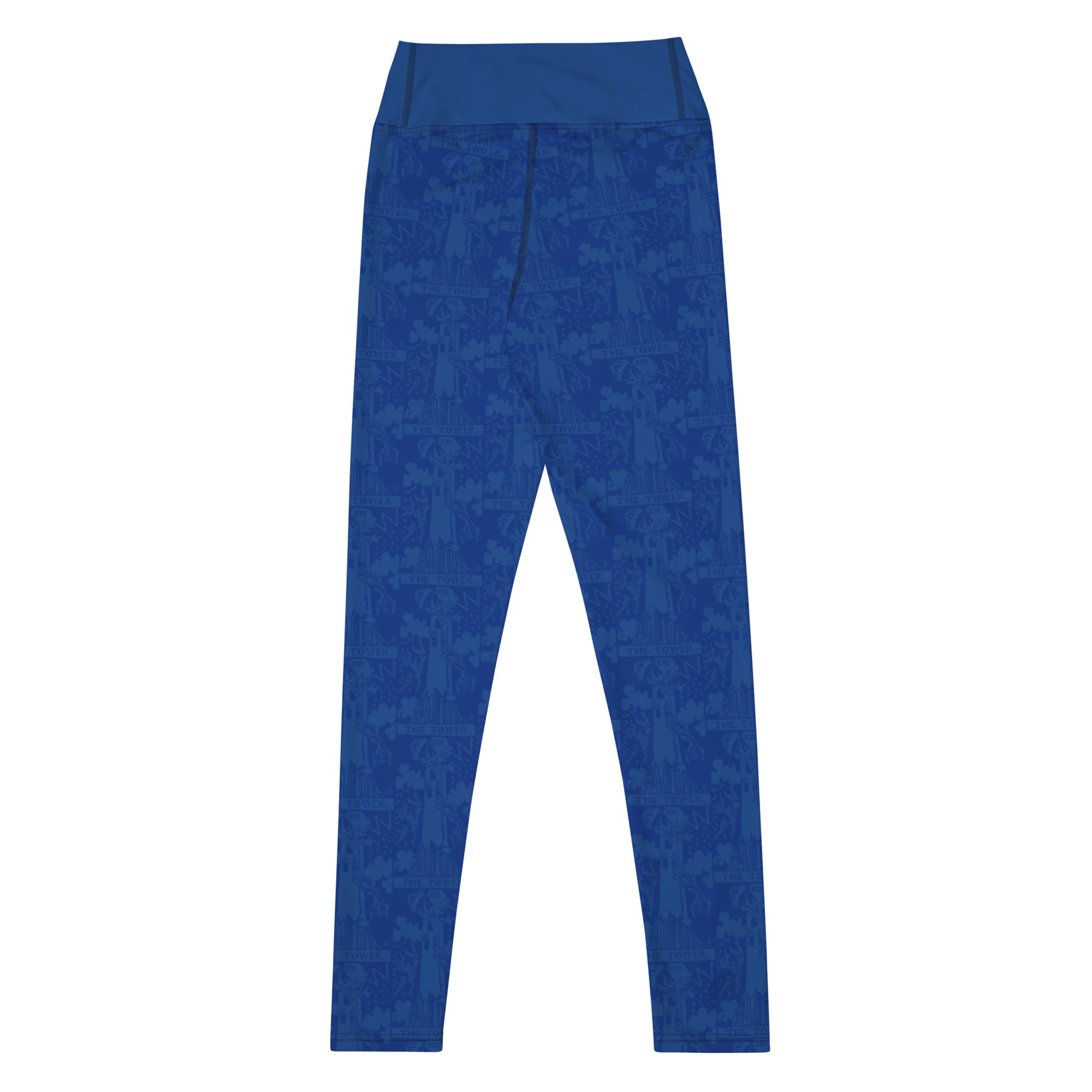 The Tower Tarot Card Yoga Leggings