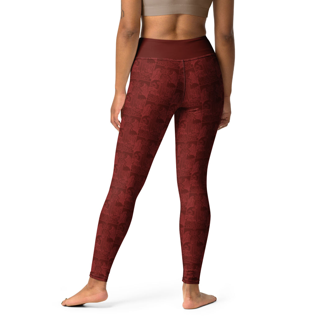 Temperance Tarot Card Yoga Leggings