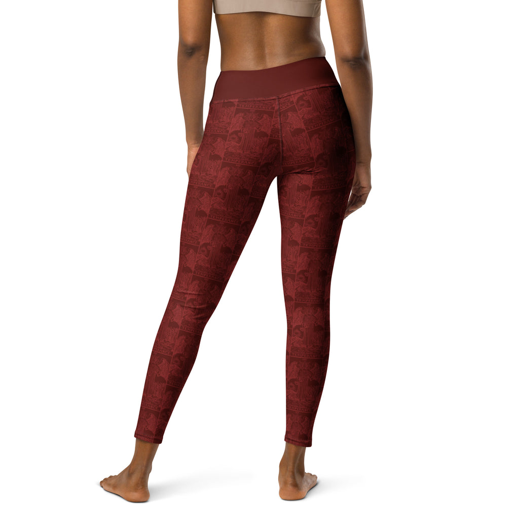 Temperance Tarot Card Yoga Leggings
