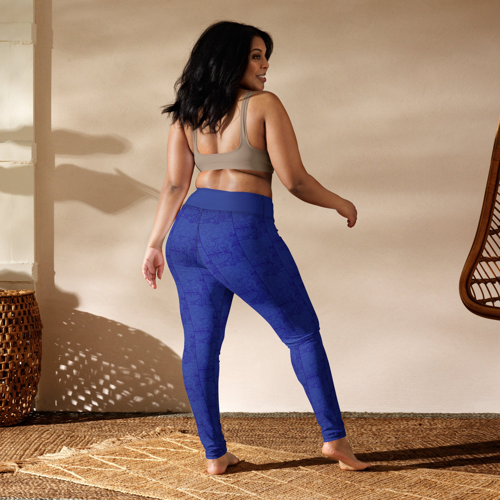 The Star Tarot Card Yoga Leggings