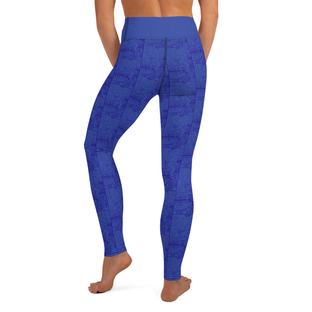 The Star Tarot Card Yoga Leggings