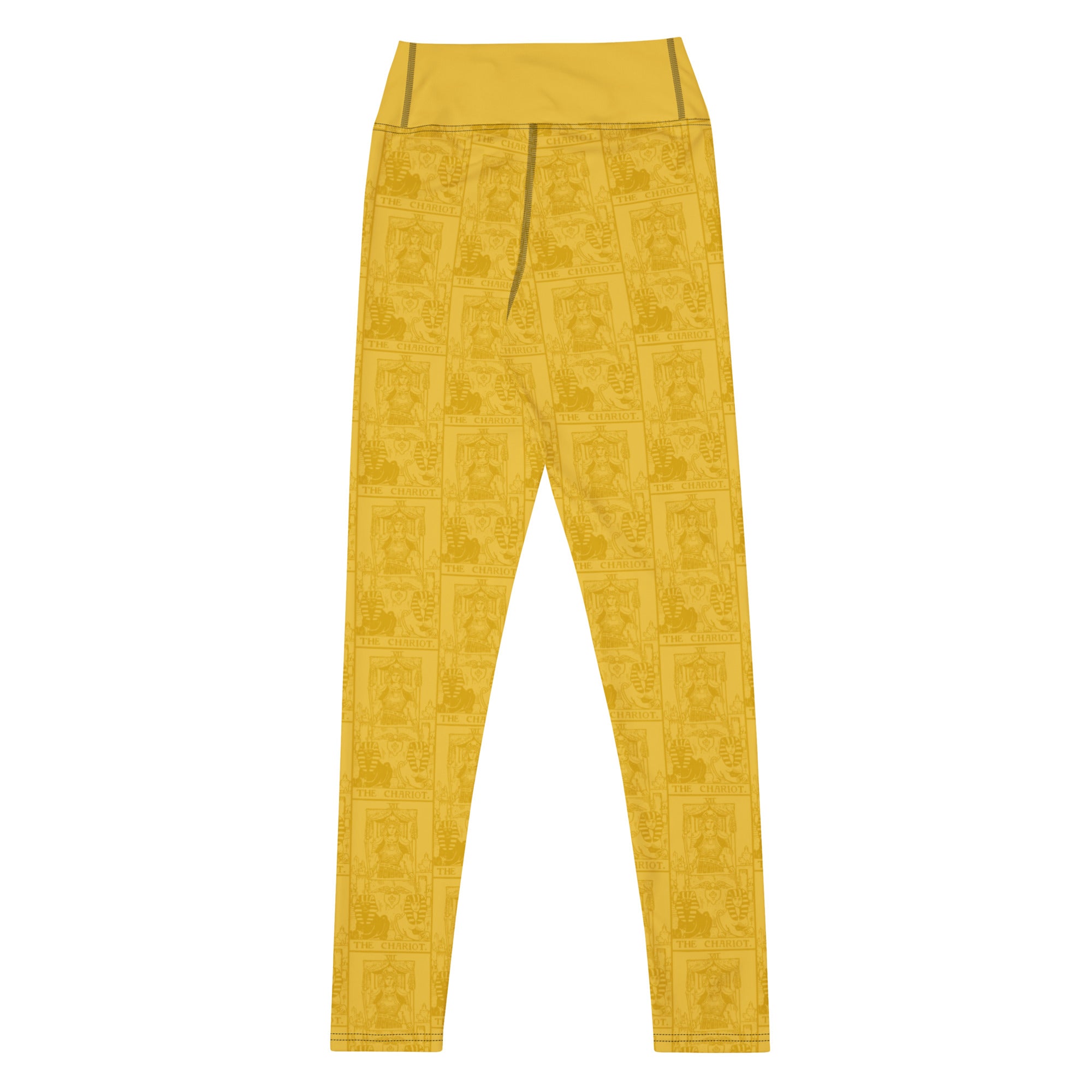 The Chariot Tarot Card Yoga Leggings