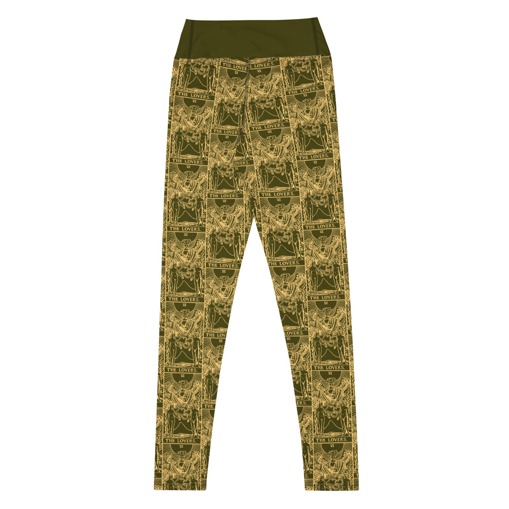 The Lovers Tarot Card Yoga Leggings