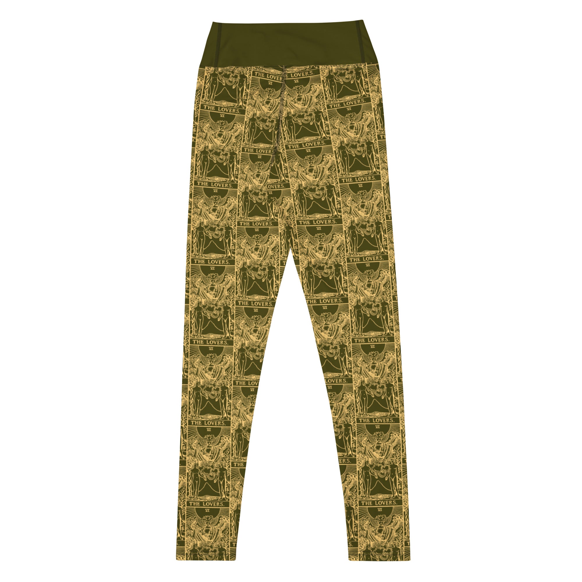 The Lovers Tarot Card Yoga Leggings