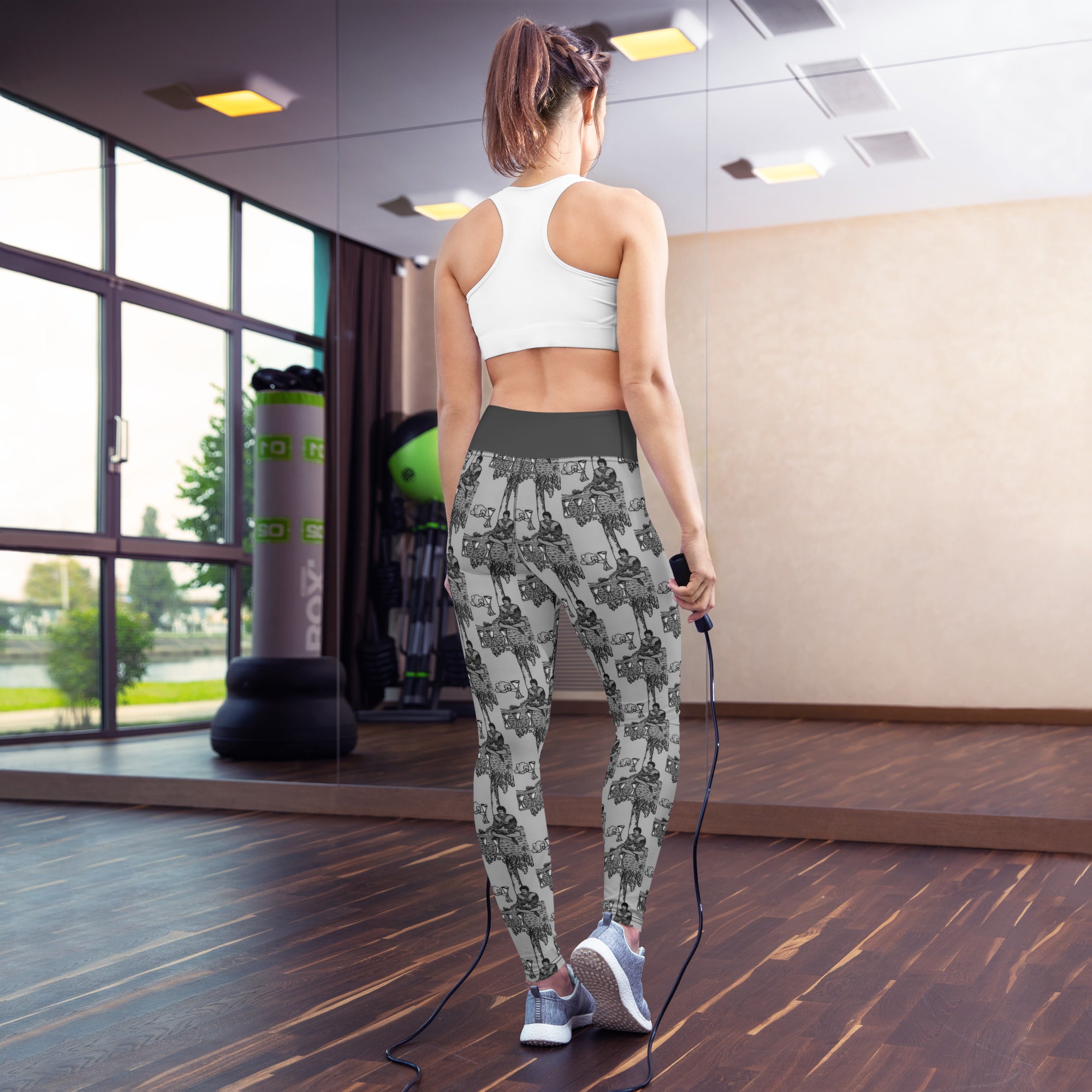 Four of Cups Tarot Card Yoga Leggings