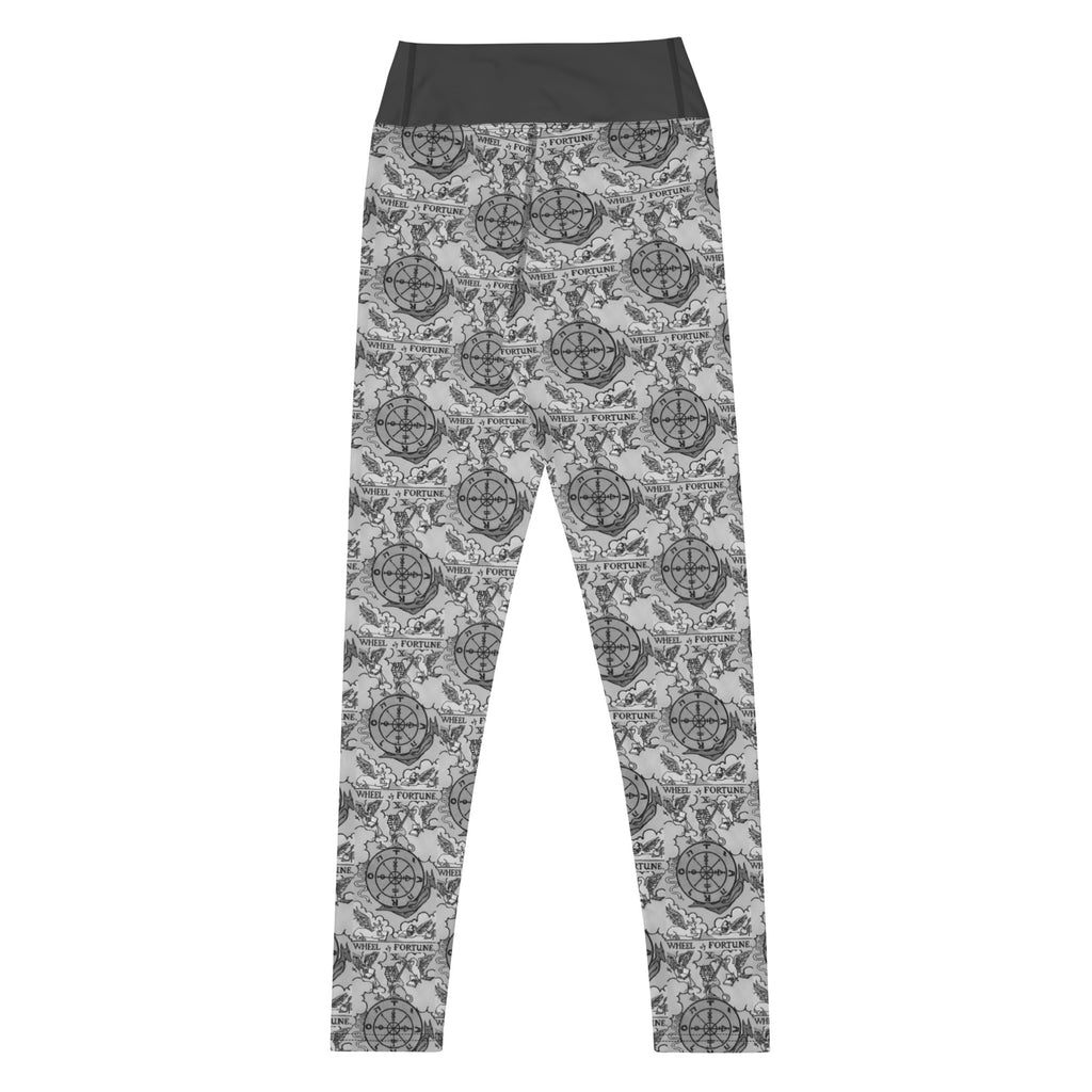 Wheel of Fortune Tarot Card Yoga Leggings