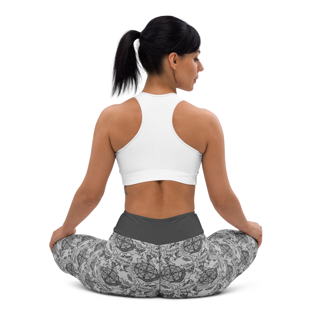 Wheel of Fortune Tarot Card Yoga Leggings