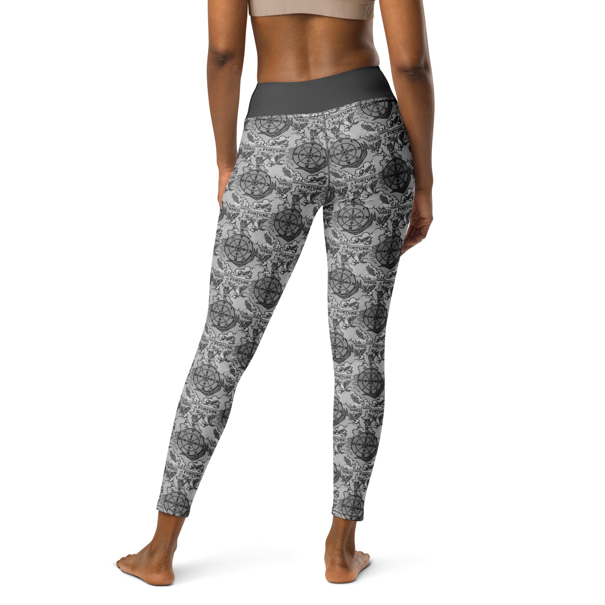 Wheel of Fortune Tarot Card Yoga Leggings