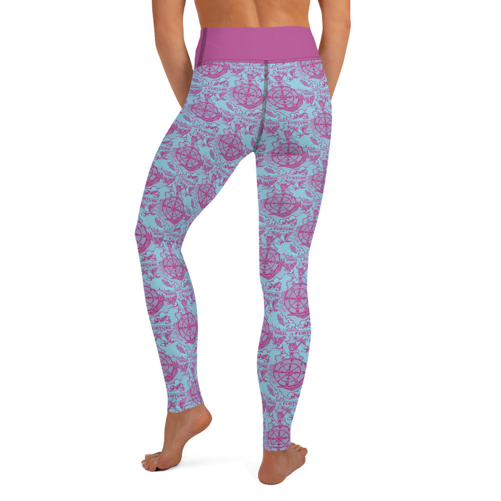 Wheel of Fortune Tarot Card Yoga Leggings