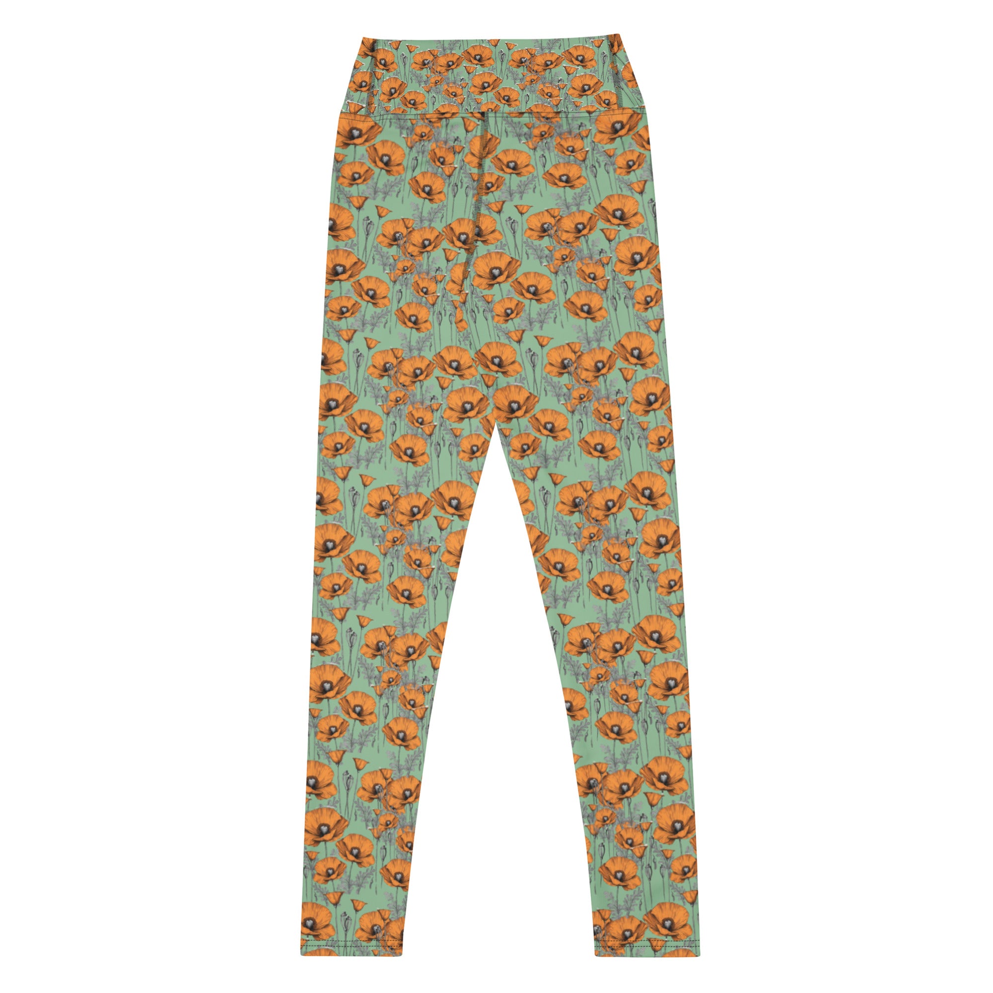 Original California Poppies Yoga Leggings