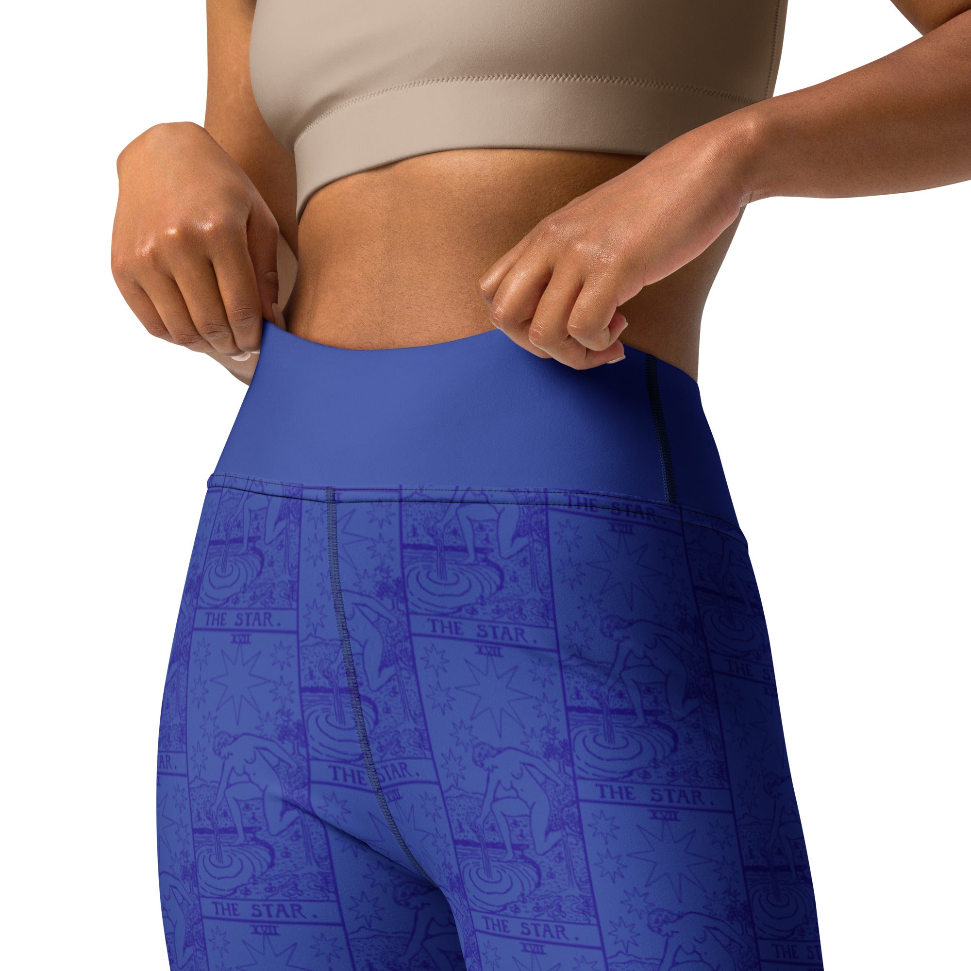The Star Tarot Card Yoga Leggings