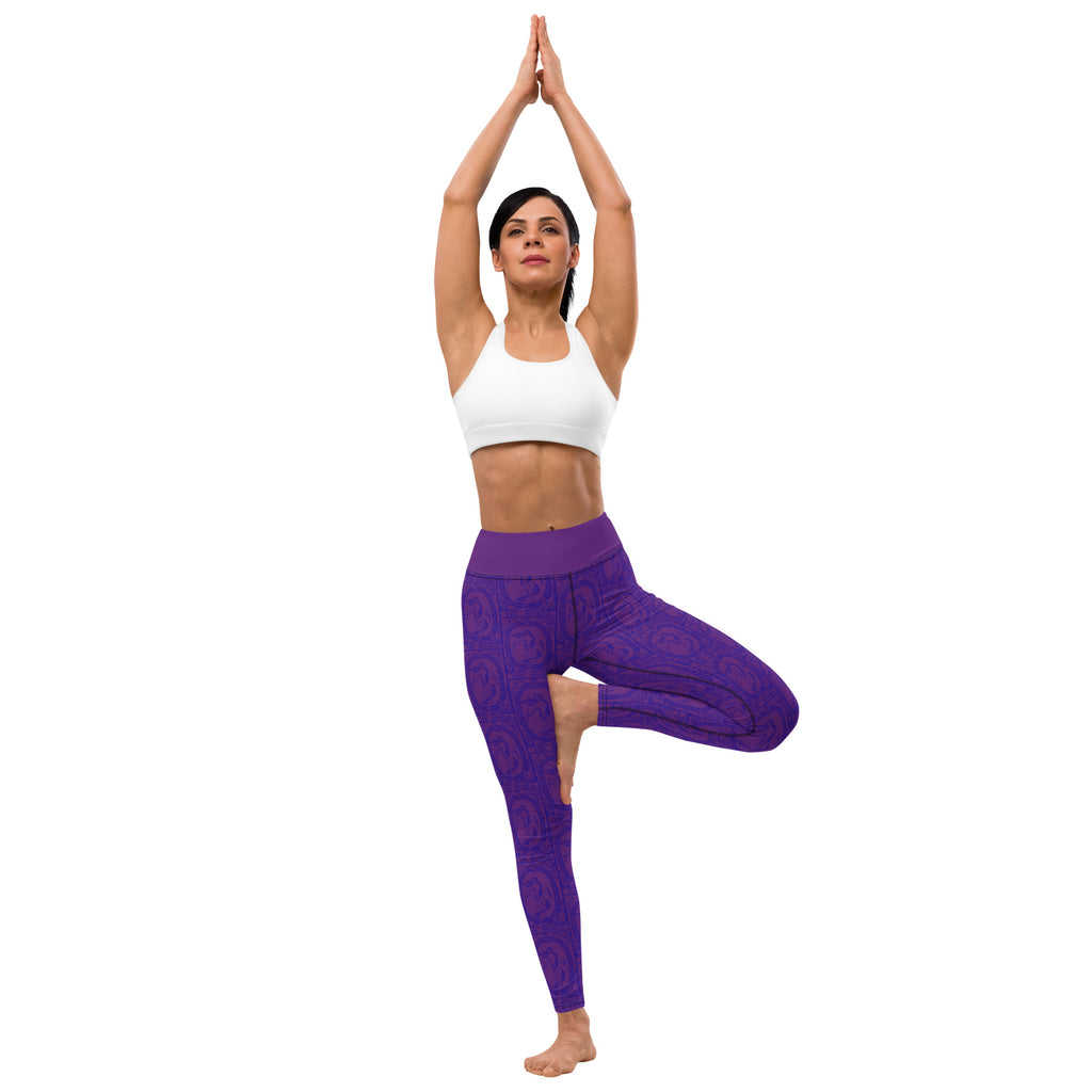The World Tarot Card Yoga Leggings