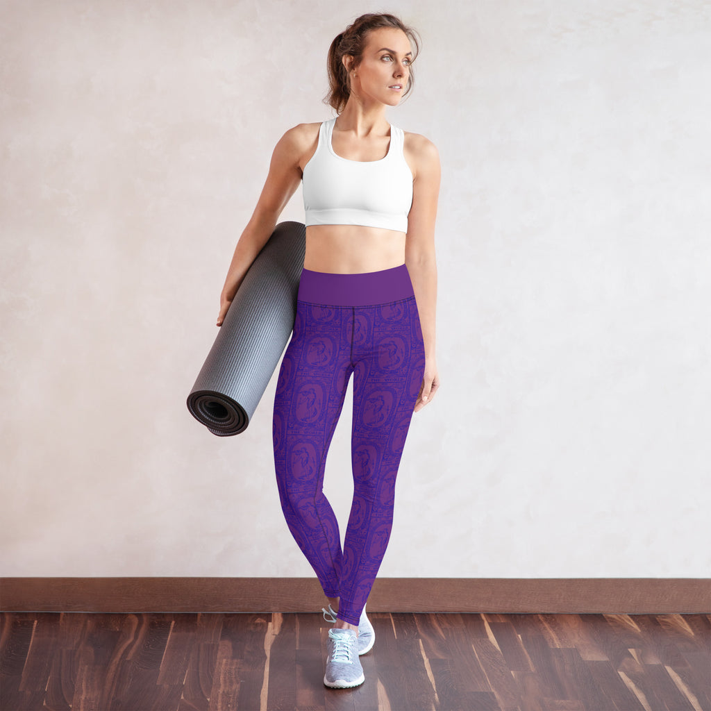 The World Tarot Card Yoga Leggings