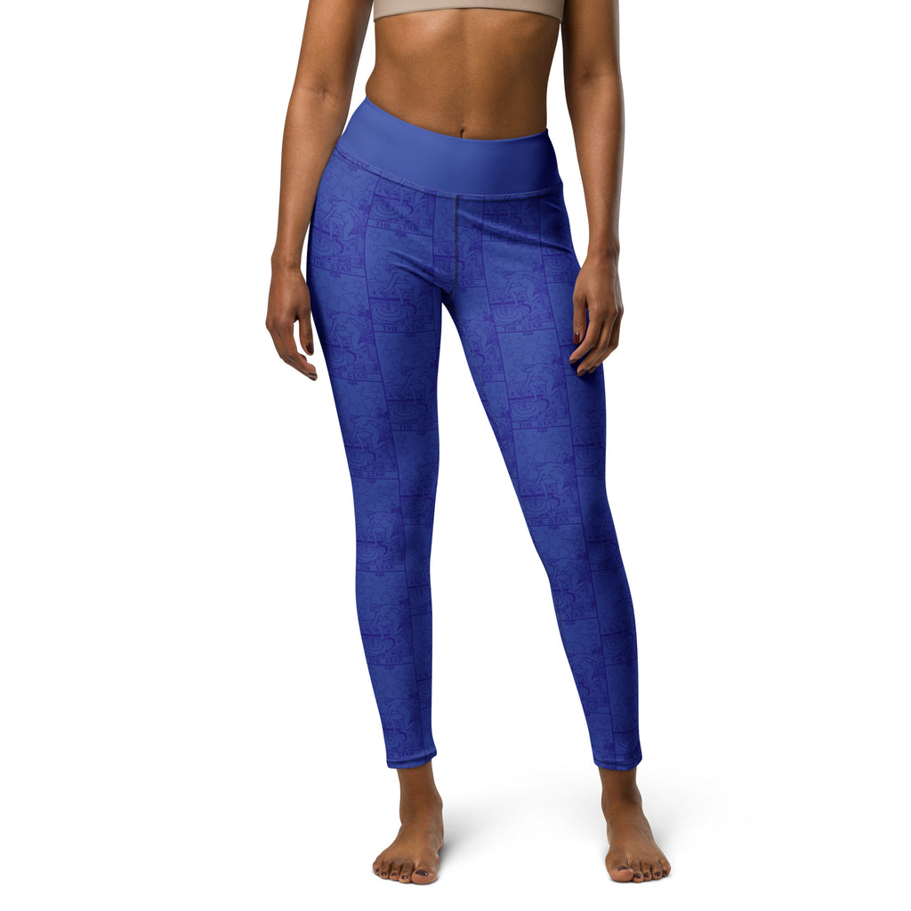 The Star Tarot Card Yoga Leggings