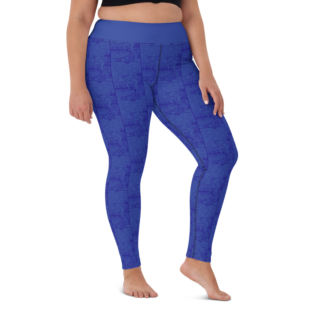 The Star Tarot Card Yoga Leggings