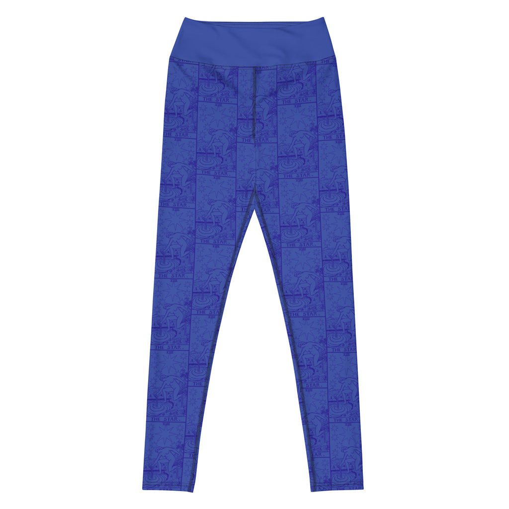 The Star Tarot Card Yoga Leggings