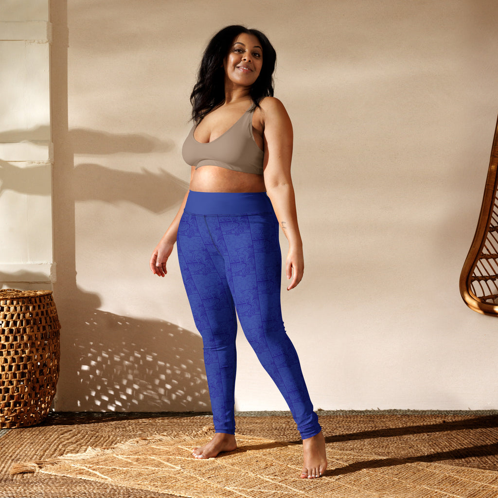 The Star Tarot Card Yoga Leggings