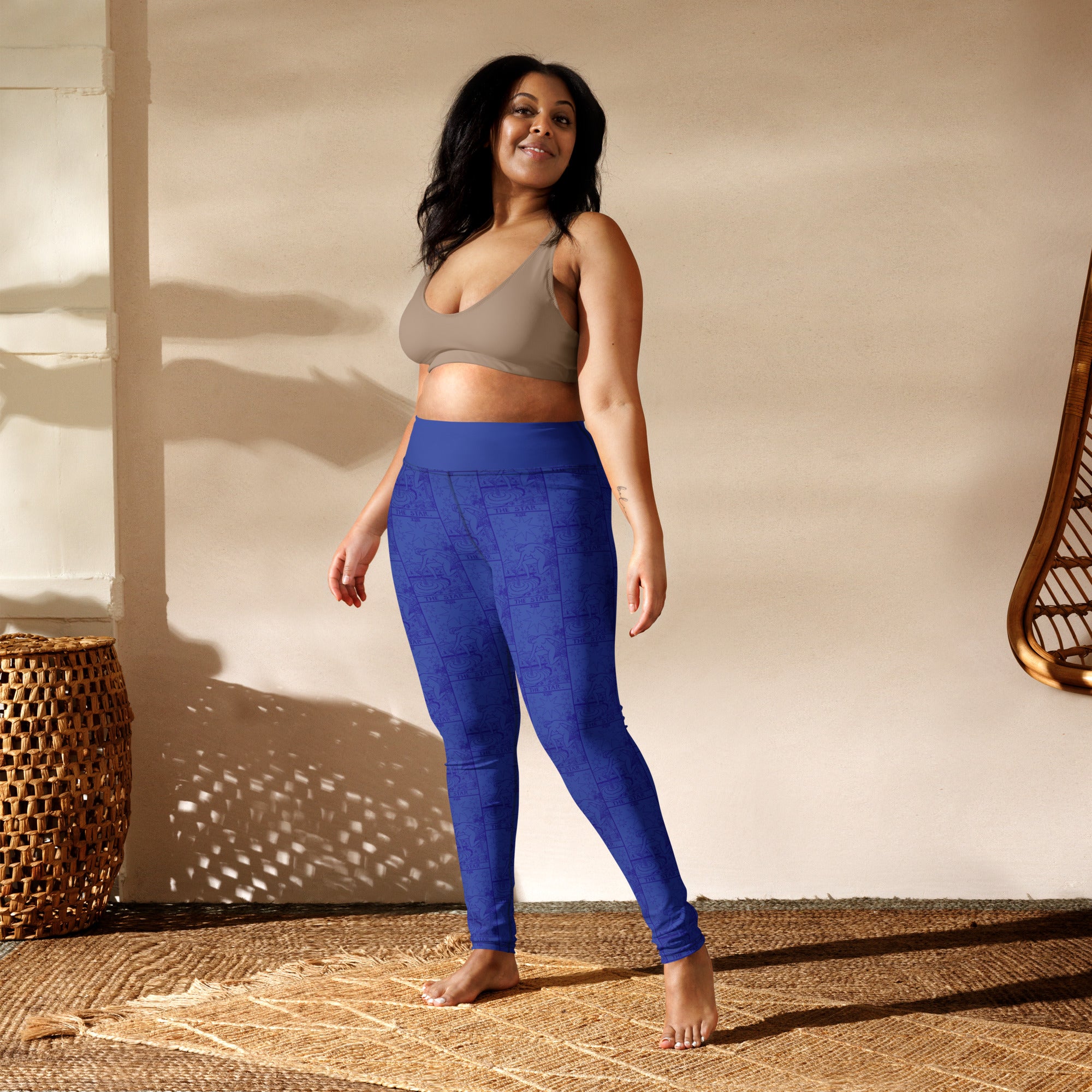 The Star Tarot Card Yoga Leggings