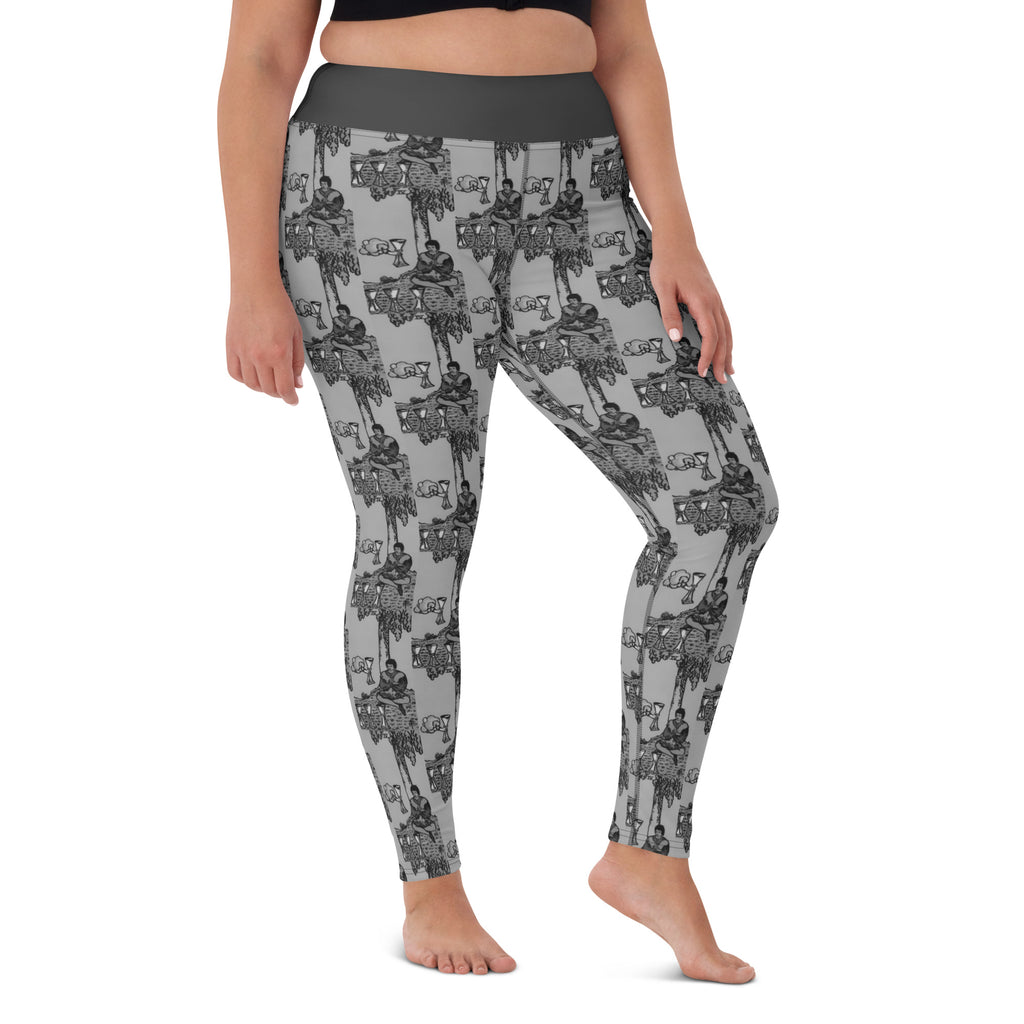 Four of Cups Tarot Card Yoga Leggings