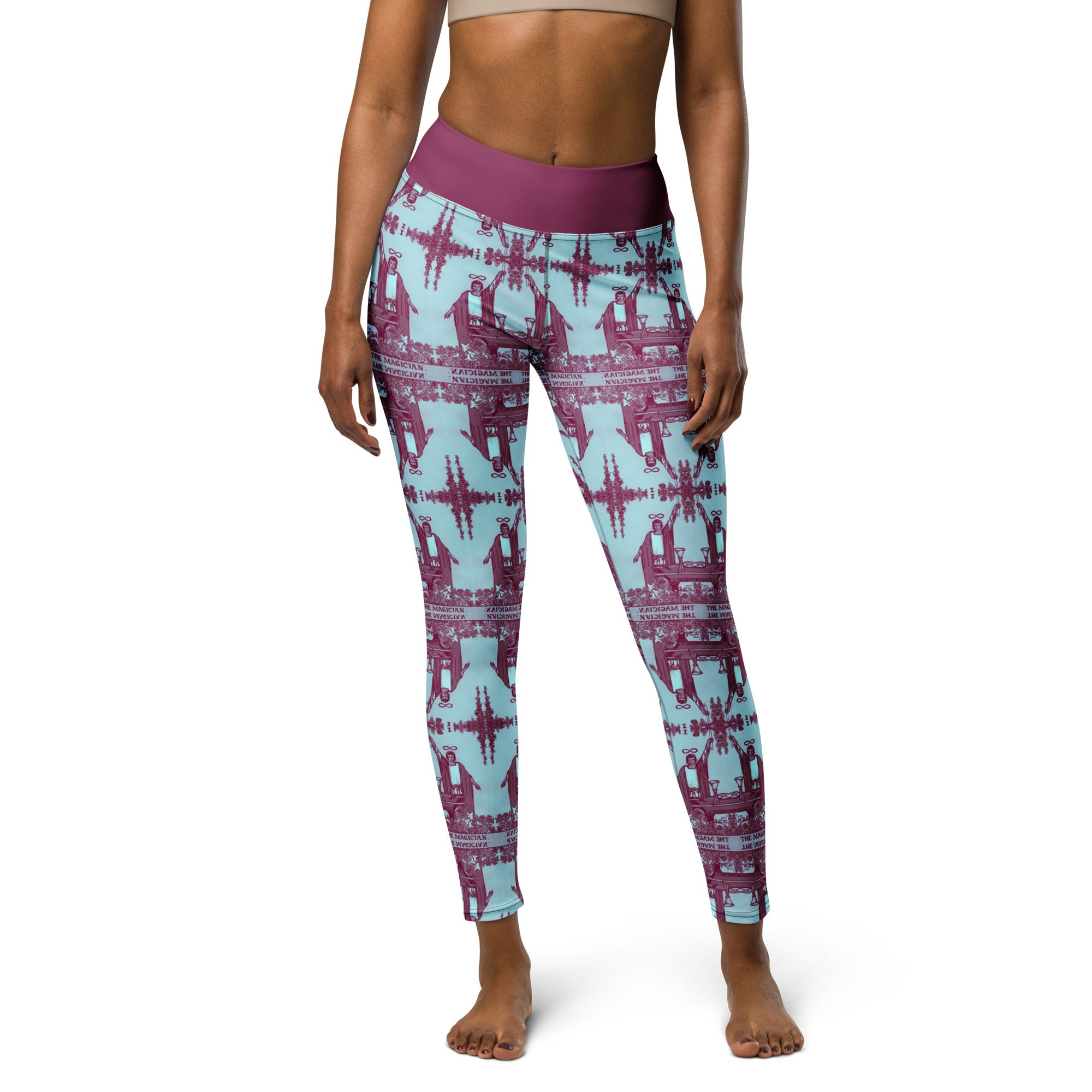 The Magician Tarot Card Yoga Leggings
