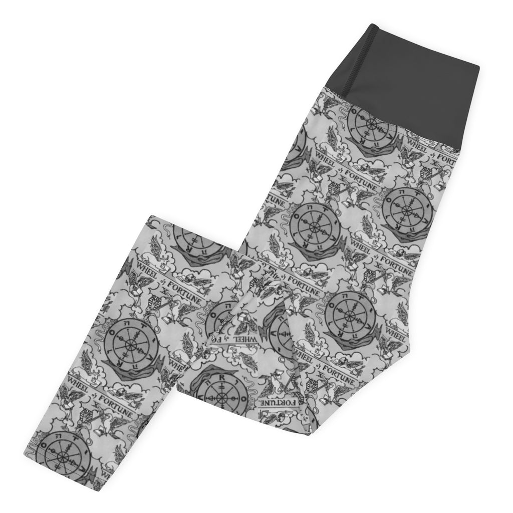 Wheel of Fortune Tarot Card Yoga Leggings