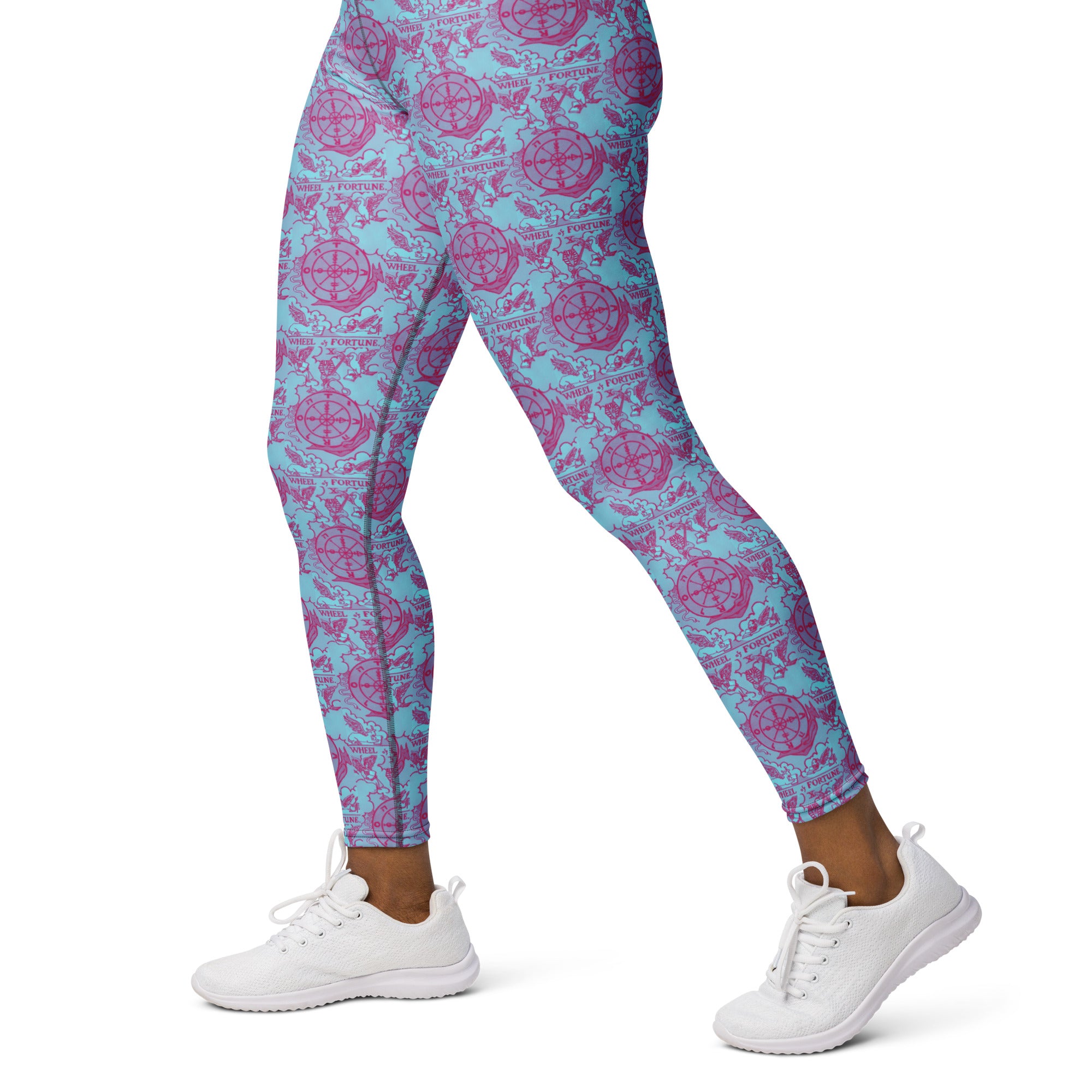 Wheel of Fortune Tarot Card Yoga Leggings