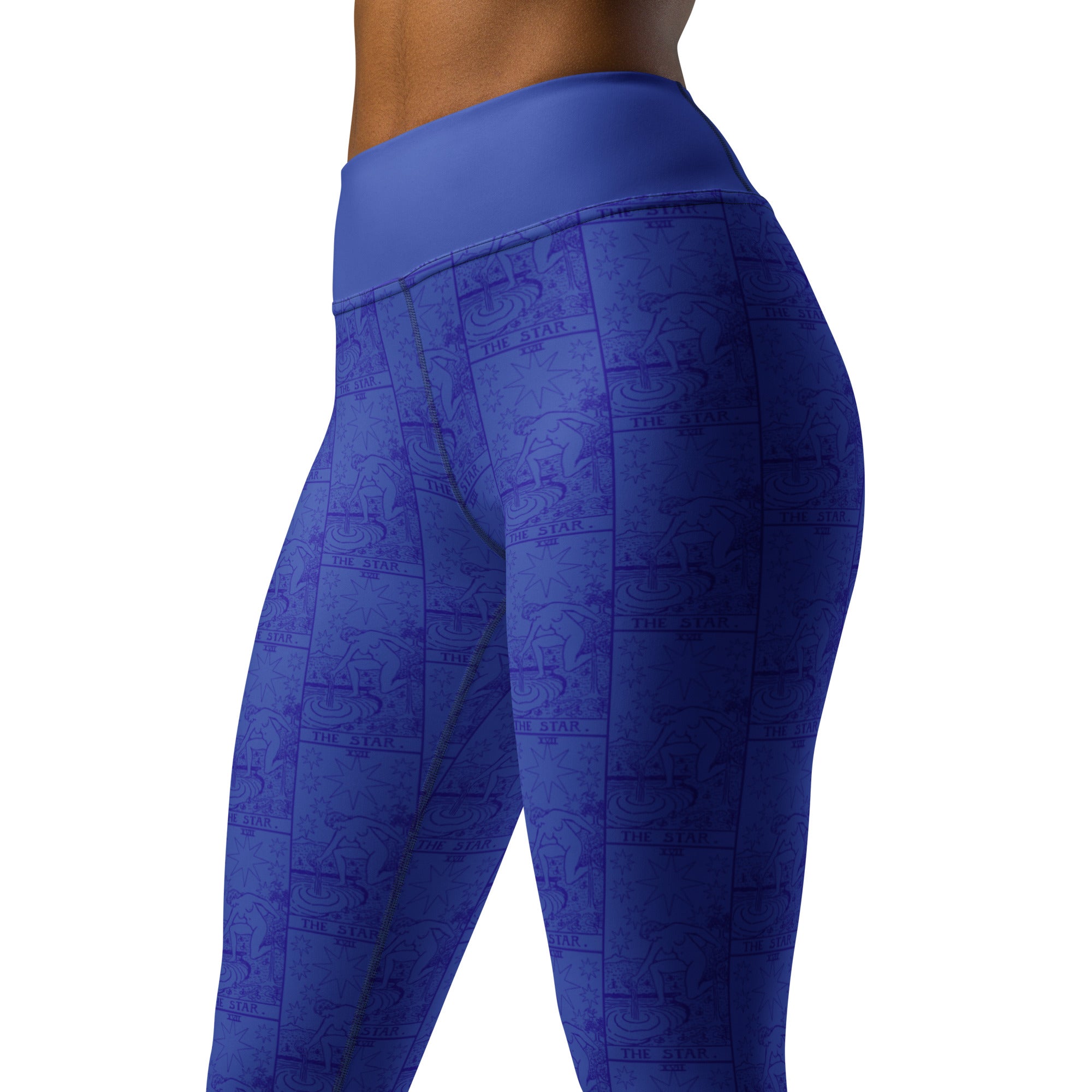 The Star Tarot Card Yoga Leggings