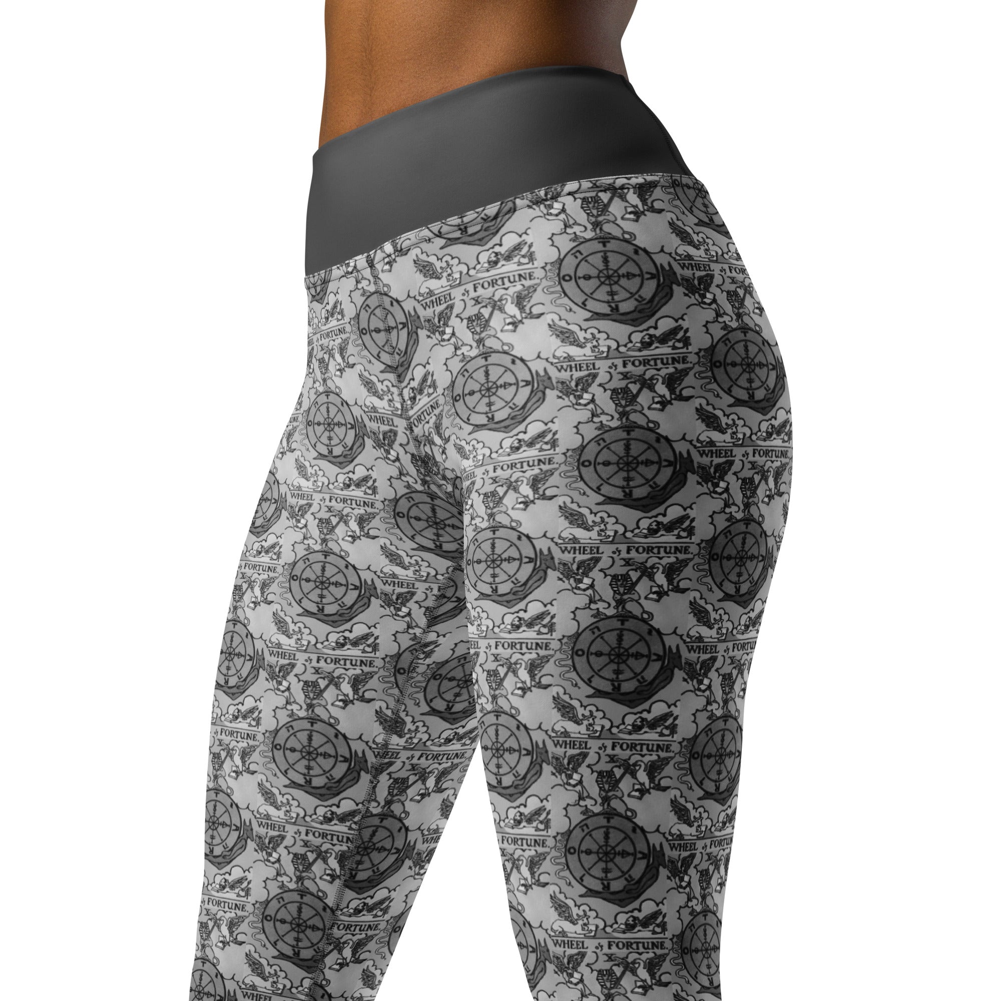 Wheel of Fortune Tarot Card Yoga Leggings