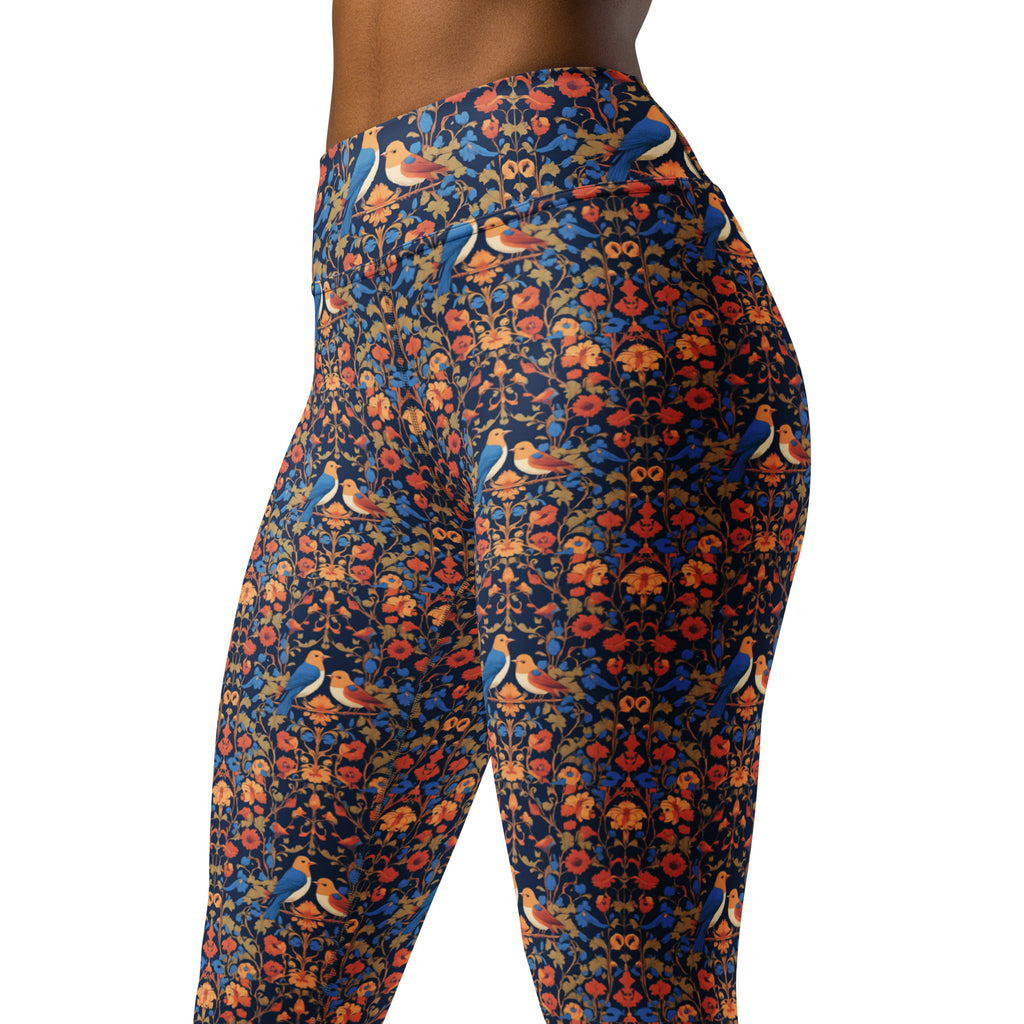 Blooming Flowers Yoga Leggings