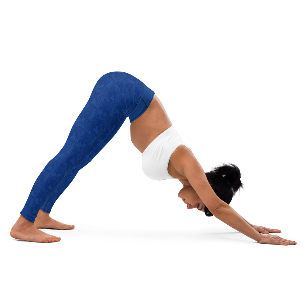 The Tower Tarot Card Yoga Leggings
