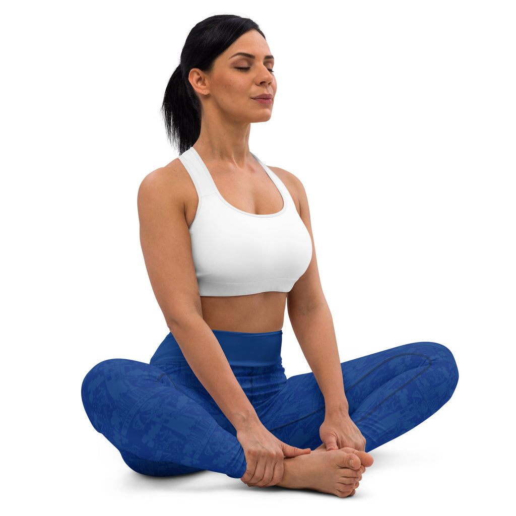The Tower Tarot Card Yoga Leggings